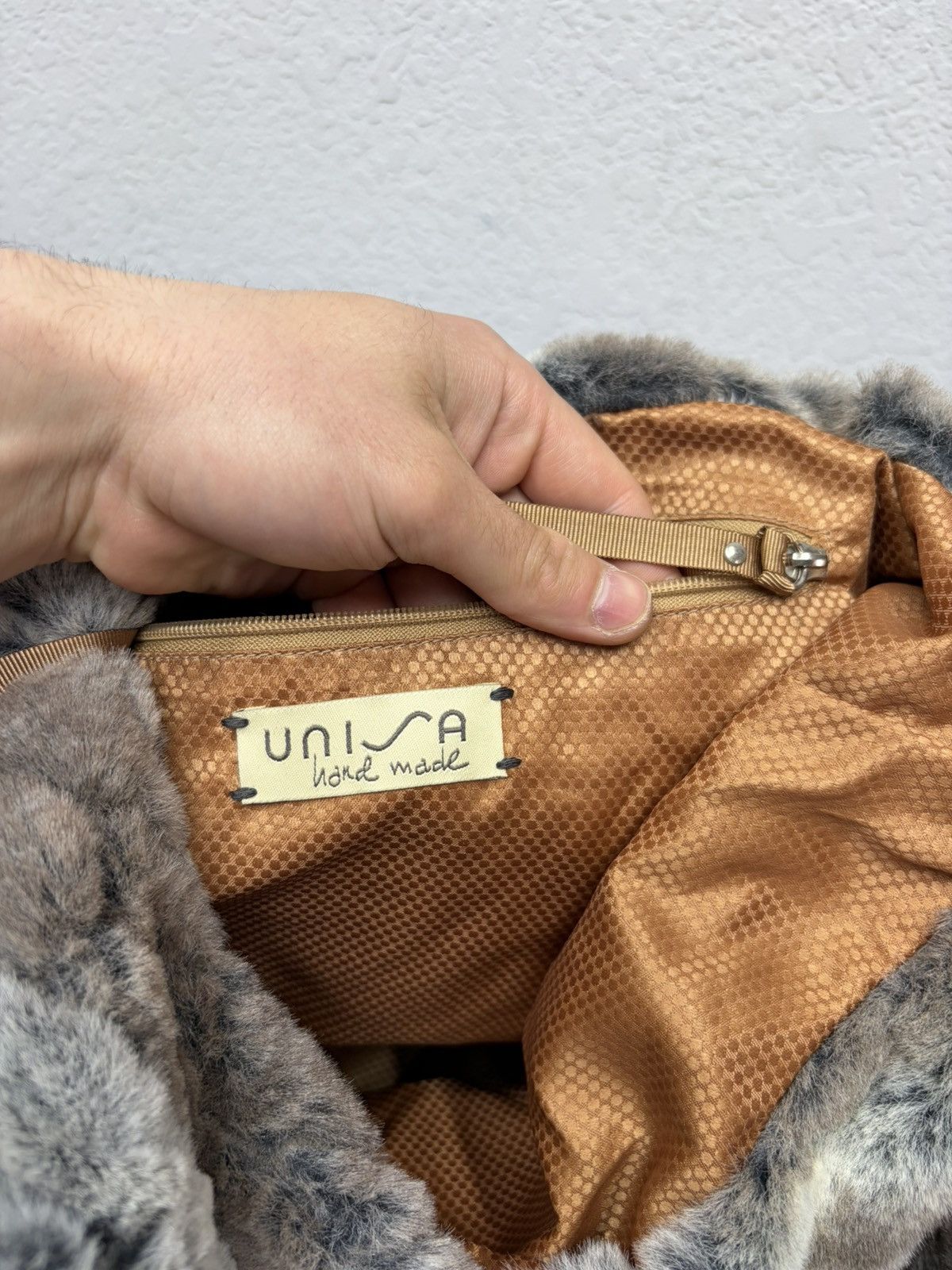 KMRii Vintage Fur Hobo Shoulder Bag Y2K Rabbit Archive KMRii Style Size ONE SIZE - 14 Thumbnail