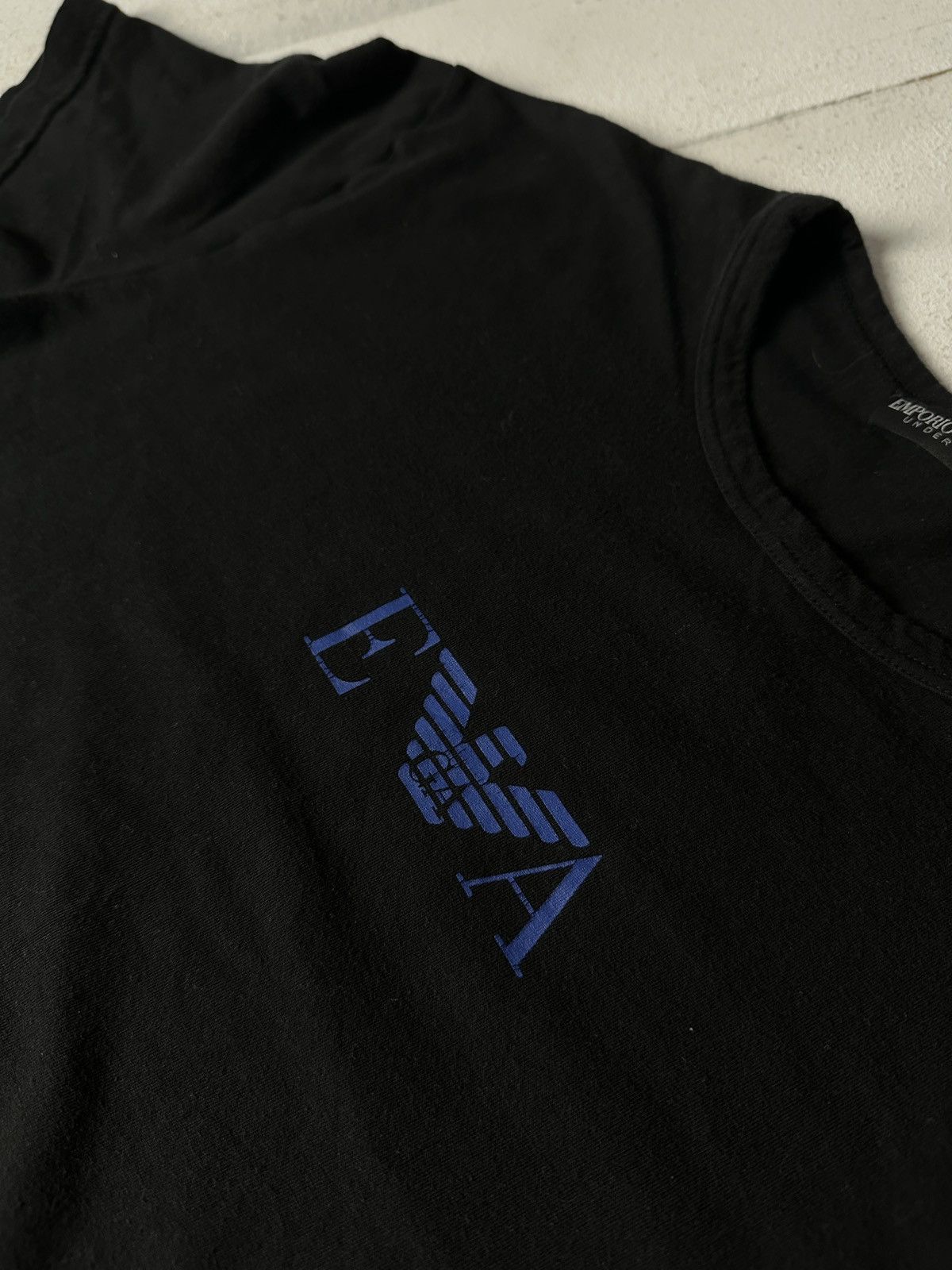 Emporio Armani 🚨Y2K Big Logo EMPORIO ARMANI T-shirt Avant Garde Size US M / EU 48-50 / 2 - 7 Thumbnail