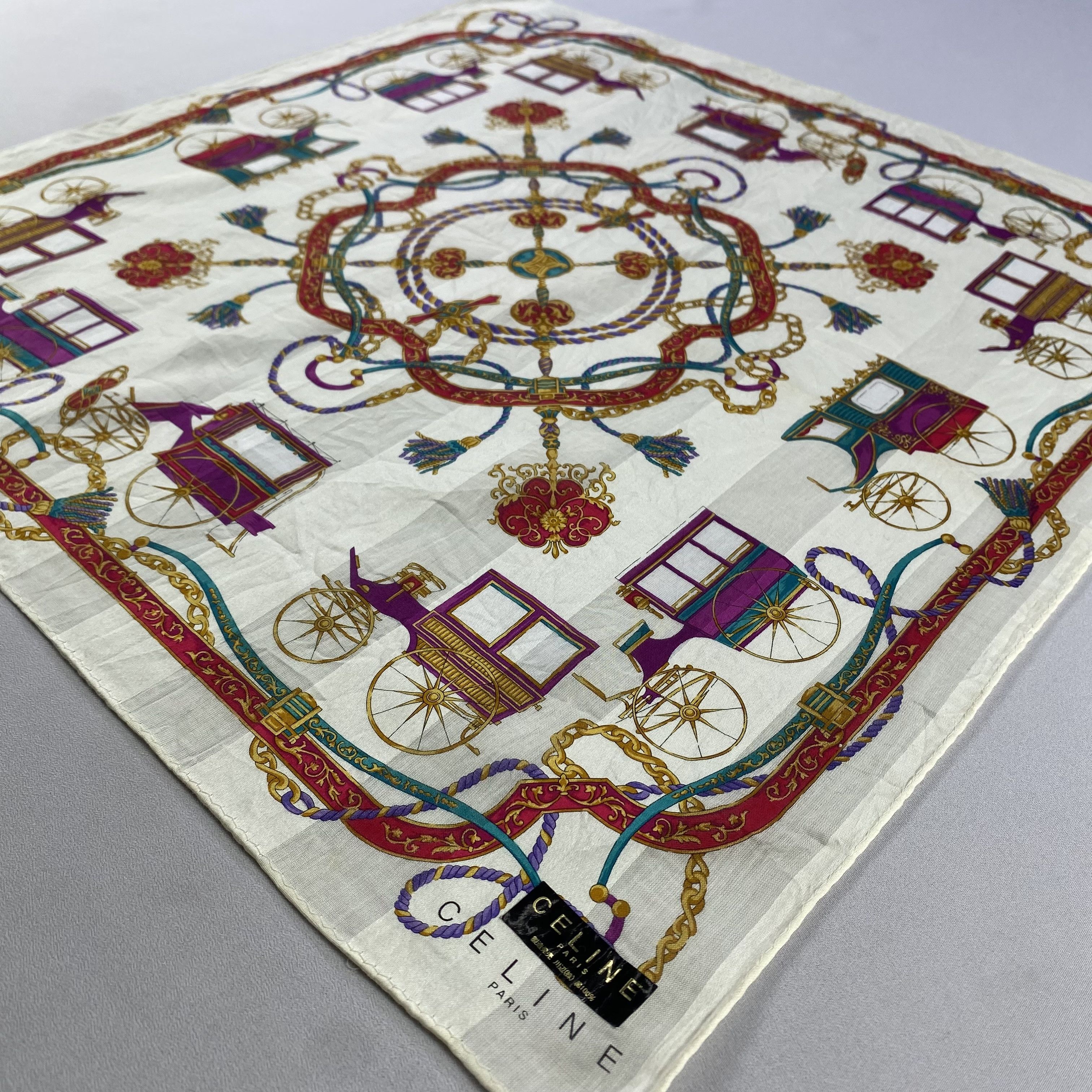 Celine × Vintage NWT Celine Bandana/ Handkerchief / Neckerchief Size ONE SIZE - 2 Thumbnail