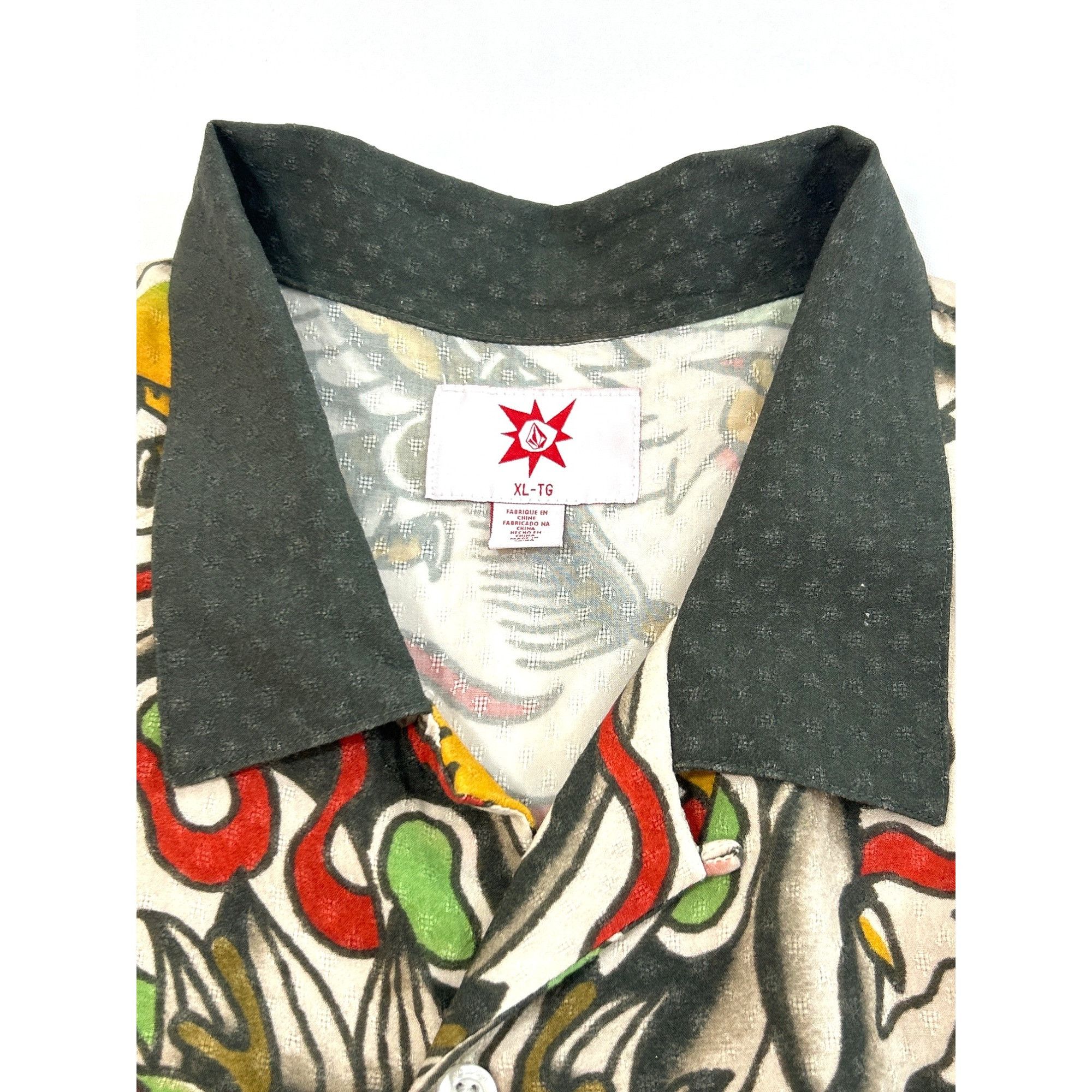 Volcom Yusuke Hamamoto Mens Shirt Graphic Art Short Sleeve X