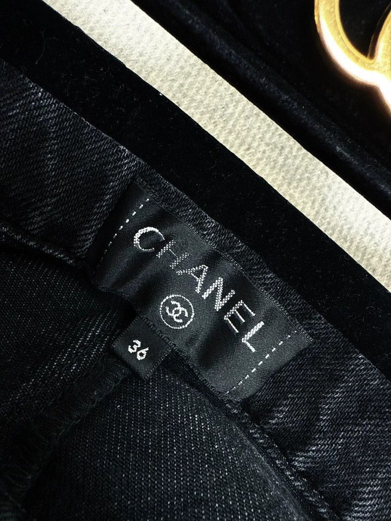 Chanel Chanel Velvet Denim Long Pants 20A Size 35" - 5 Thumbnail