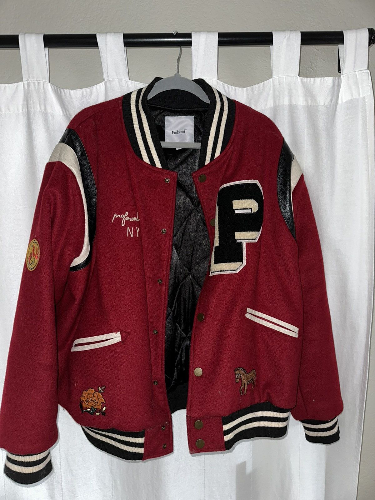 Profound Aesthetic Profound (Found) Letterman Varsity Jacket Size US L / EU 52-54 / 3 - 3 Thumbnail