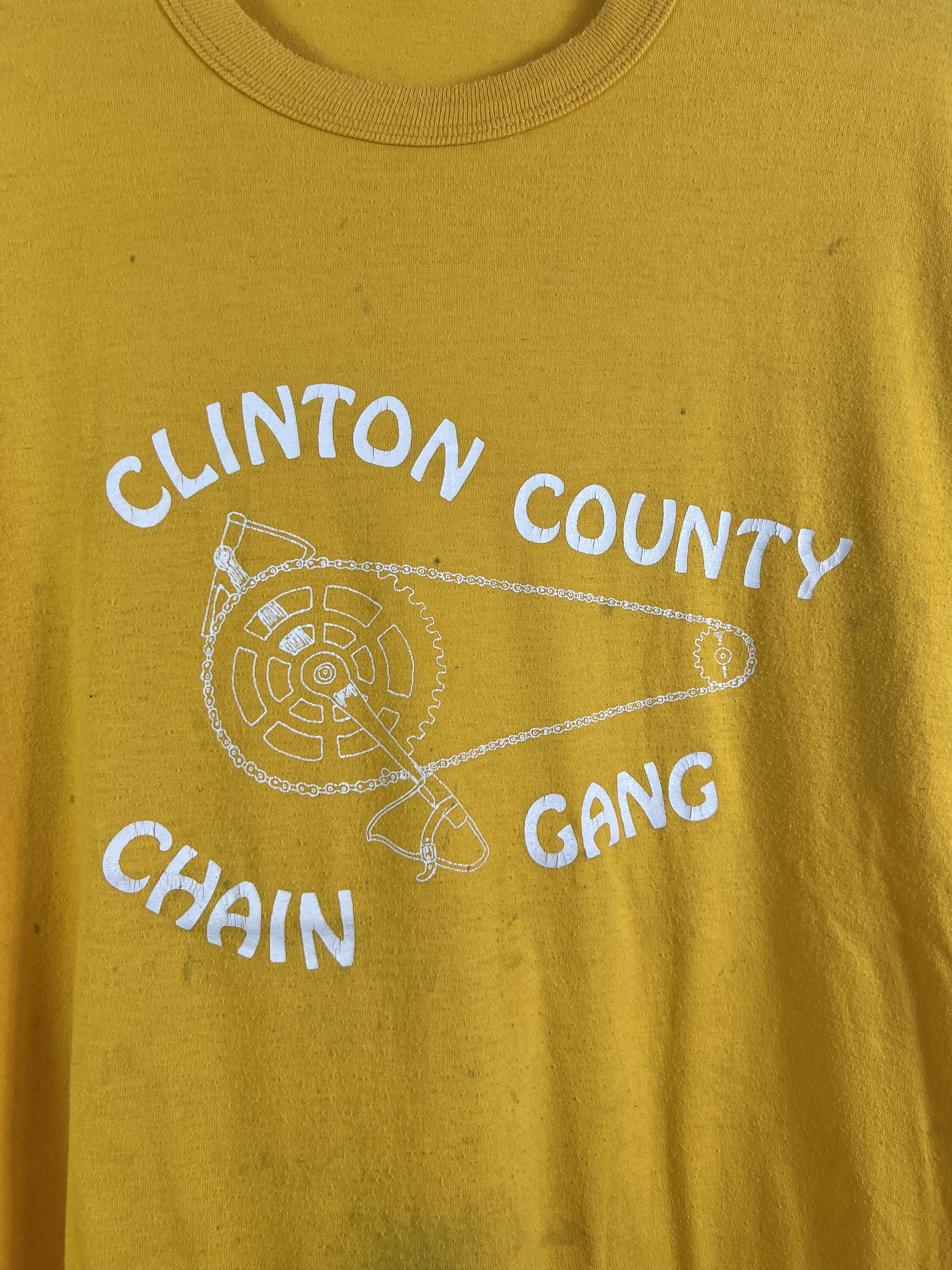Russell Athletic × Vintage No.4831 Vintage 90s Russell Clinton County Graphic Tee (XL) Size US XL / EU 56 / 4 - 2 Thumbnail
