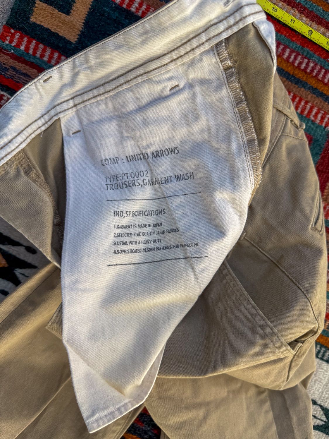 United Arrows PT-0002 Khaki Chinos Size US 32 / EU 48 - 5 Thumbnail