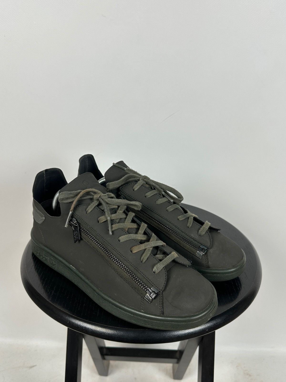 Adidas Adidas Y-3 Stan Smith Zip Khaki Low Top Sneakers Size US 8.5 / EU 41-42 - 4 Thumbnail