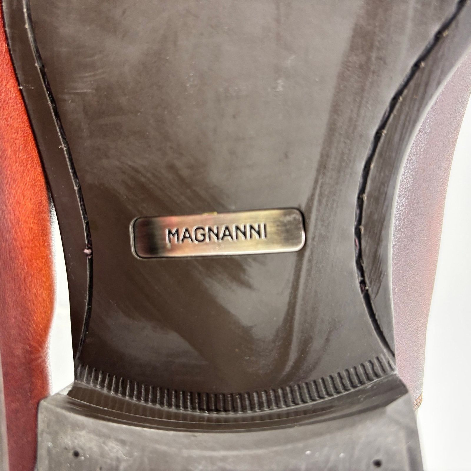 Magnanni Magnanni Mens Size 8 Brown Chelsea Boots Pull On Business Size US 12 / EU 45 - 5 Thumbnail