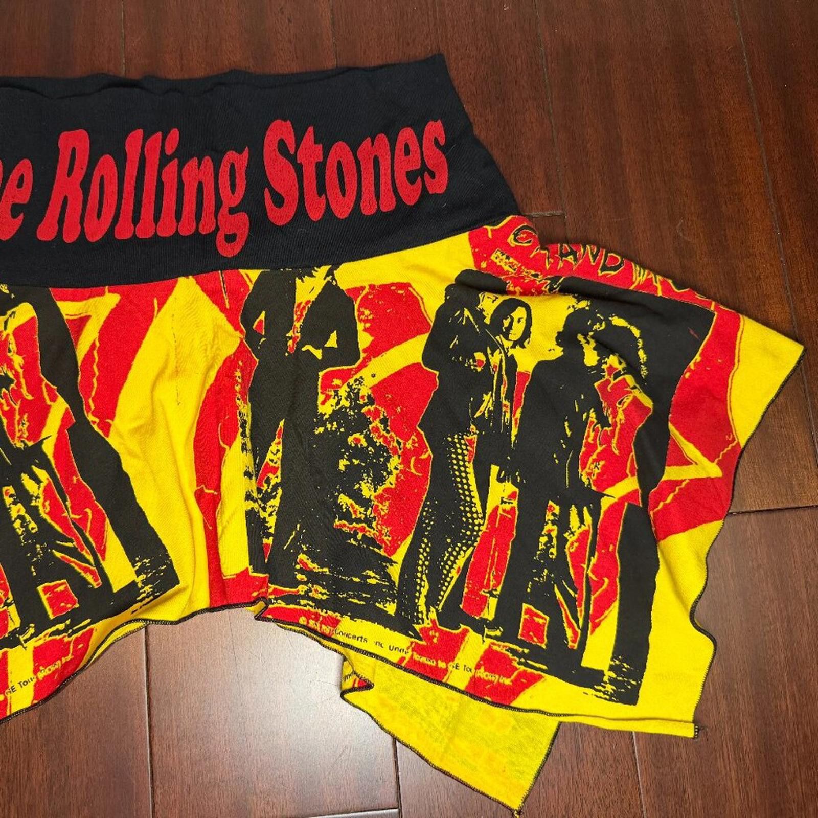 Other Vintage Glamhead Rolling Stones Mini Skirt Size Medium Rare Size 32" / US 10 / IT 46 - 4 Thumbnail