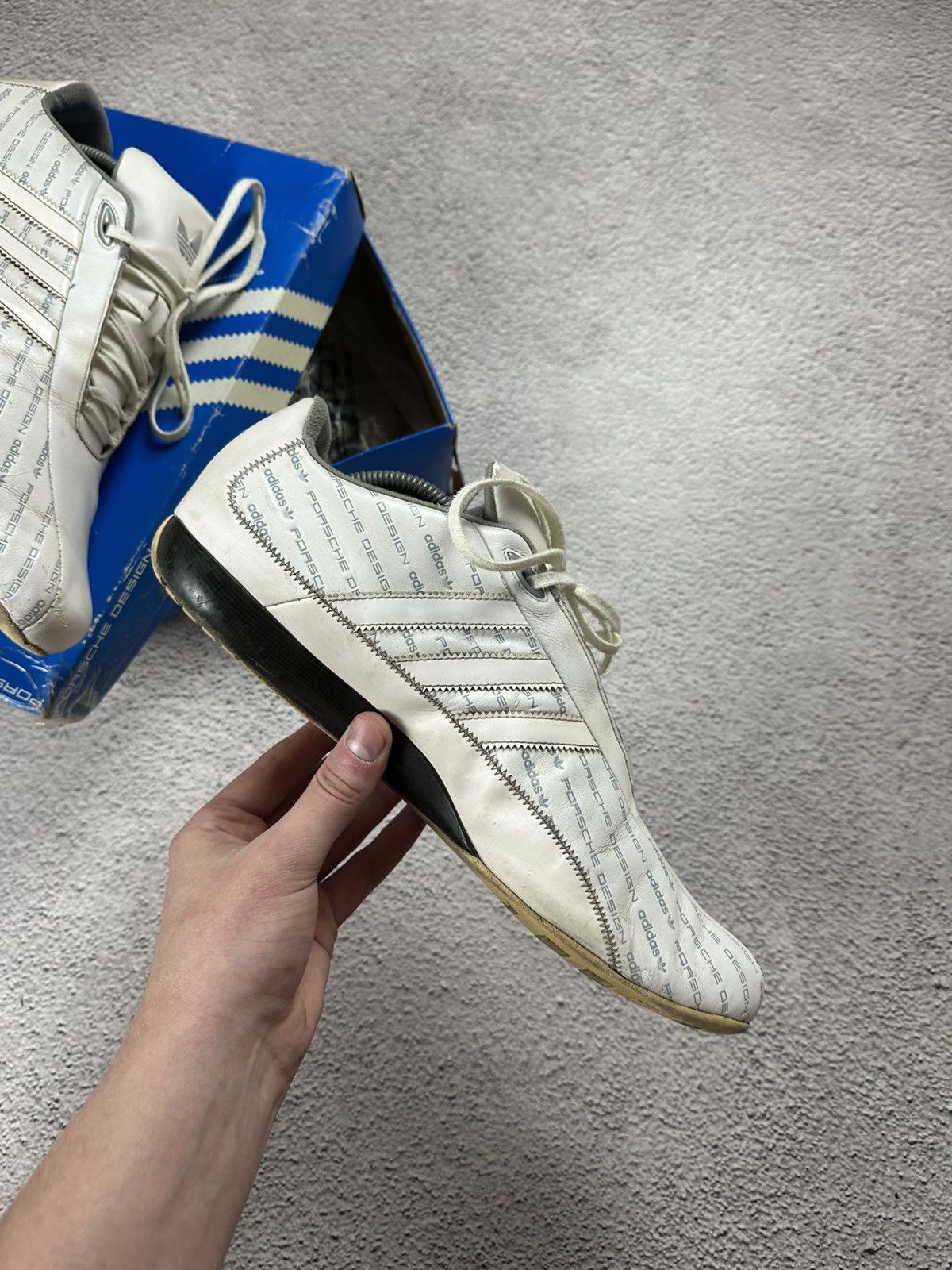 Adidas × Porsche Design Vintage Adidas Porsche Design S 2 Monogram Leather Sneakers Size US 11.5 / EU 44-45 - 10 Thumbnail