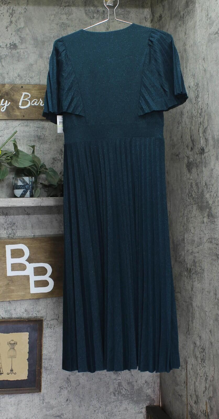 Todd Snyder Nwt Slny Surplice Neck Pleated Dress 9128105 Spruce Green 4 Size S / US 4 / IT 40 - 2 Thumbnail