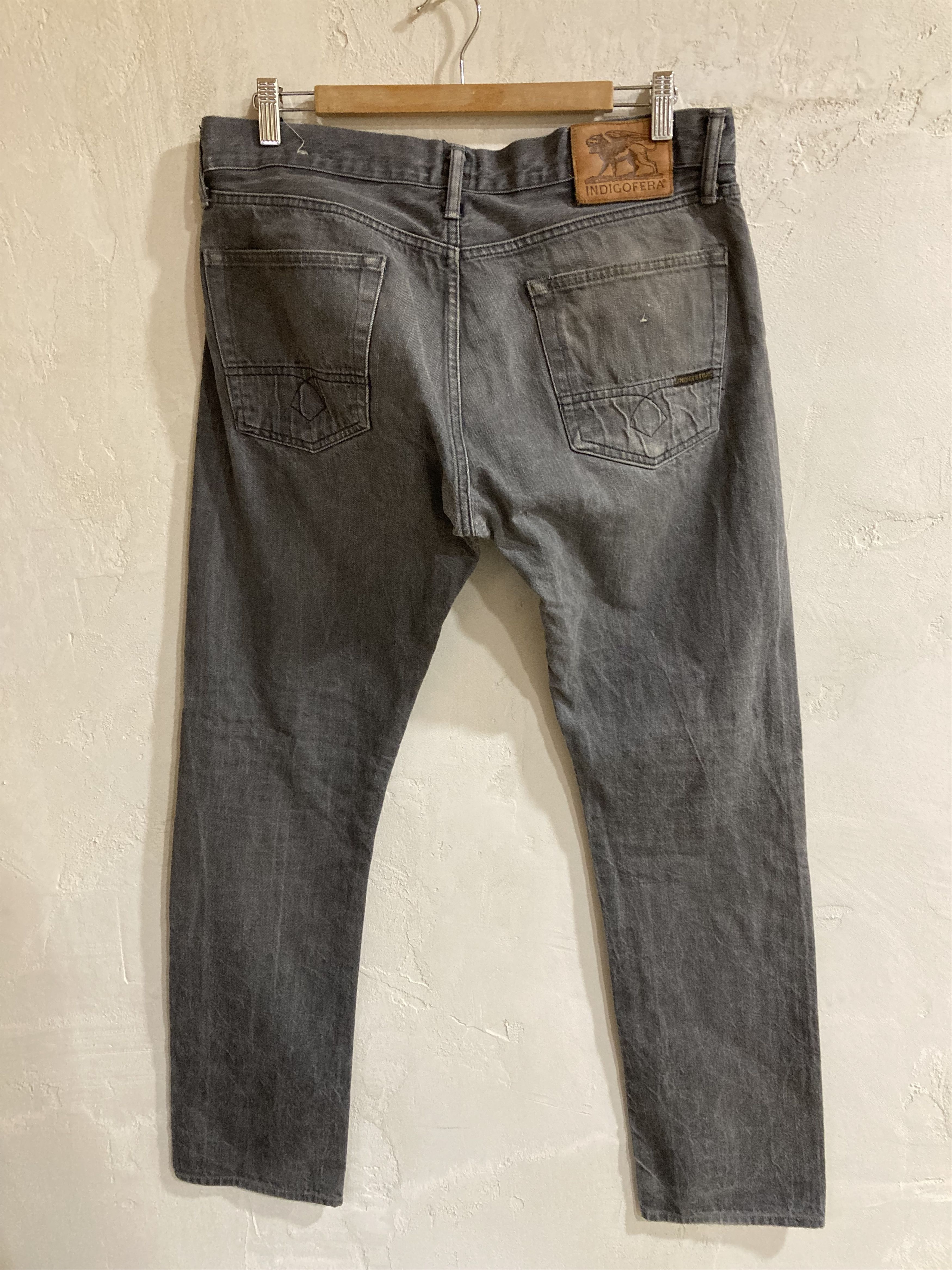 Indigofera Indigofera Ray Jeans Gray Selvedge Denim Size US 34 / EU 50 - 1 Thumbnail