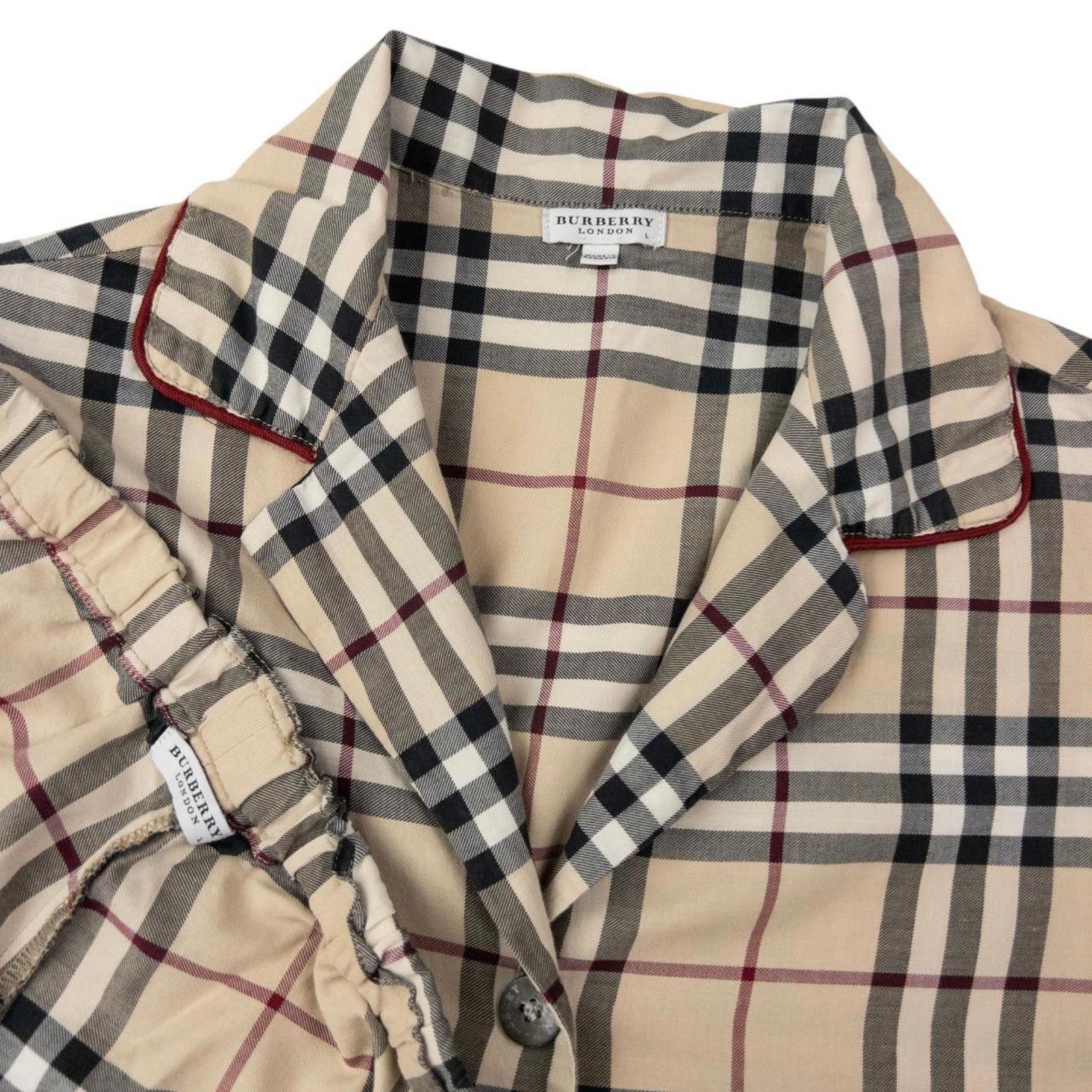 Burberry Vintage Burberry Nova Check Short Pyjama Set Womens Size L Size ONE SIZE - 3 Thumbnail