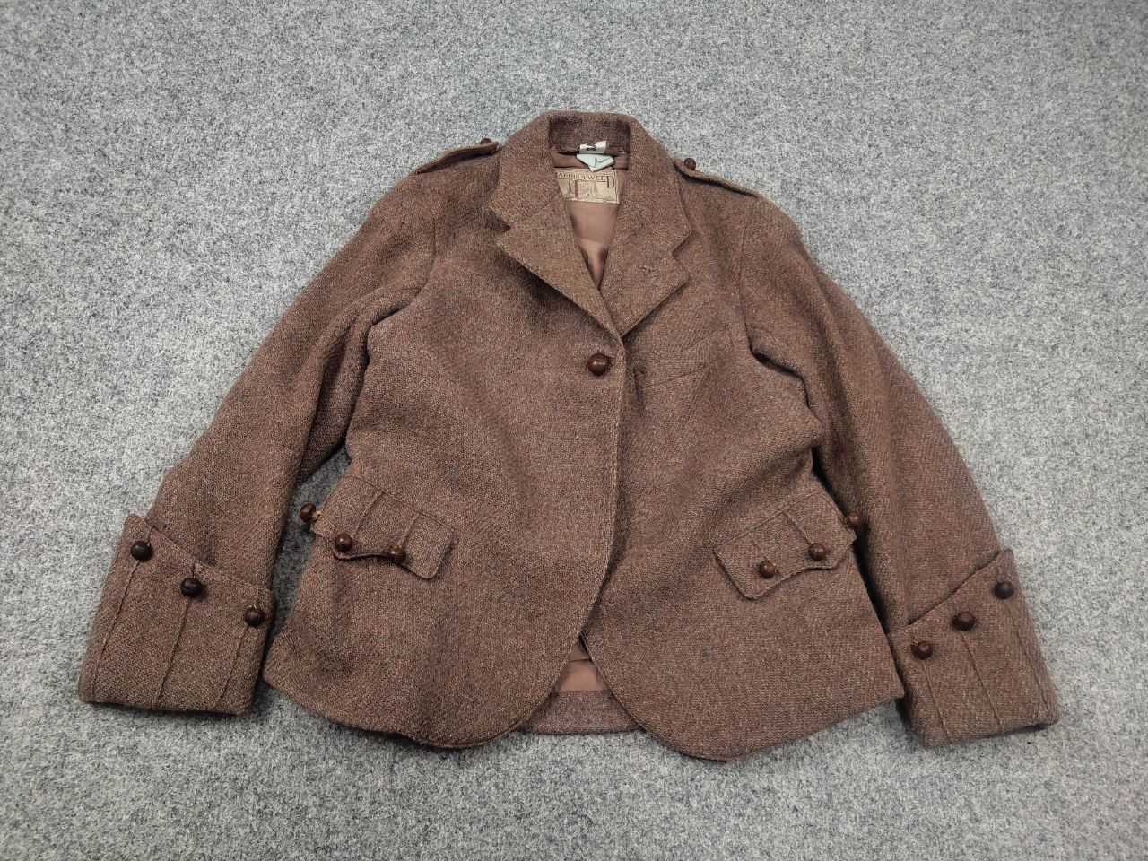 Harris Tweed Harris Tweed Scotland Vintage 50's Wool Blazer Jacket Size S / US 4 / IT 40 - 3 Thumbnail
