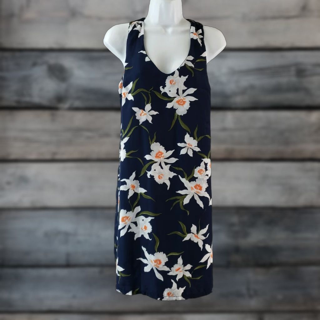 old navy white dress blue flowers Floral Dresses