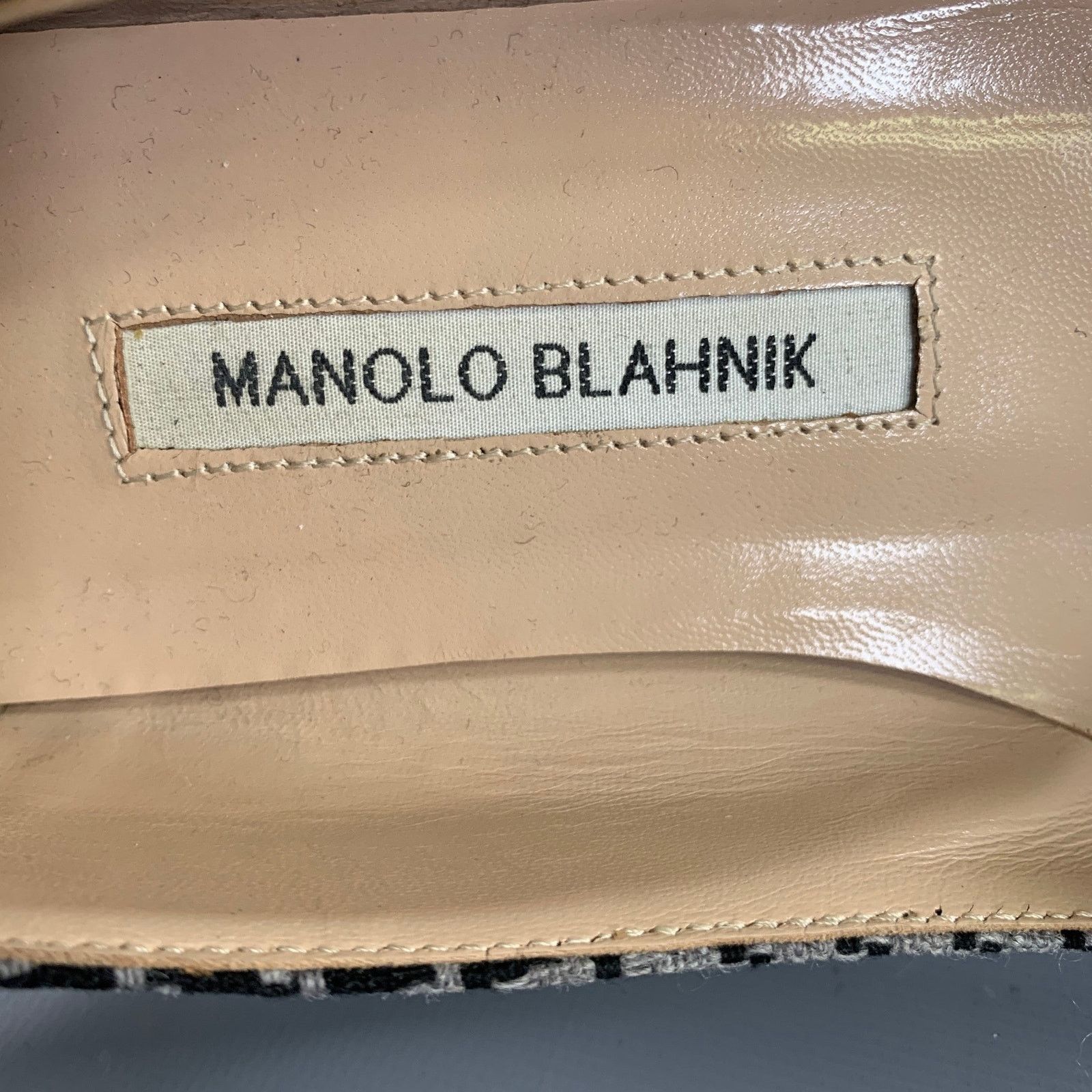 Manolo Blahnik MANOLO BLAHNIK Size 8.5 Houndstooth Ballerina Flats Size US 8.5 / IT 38.5 - 7 Thumbnail