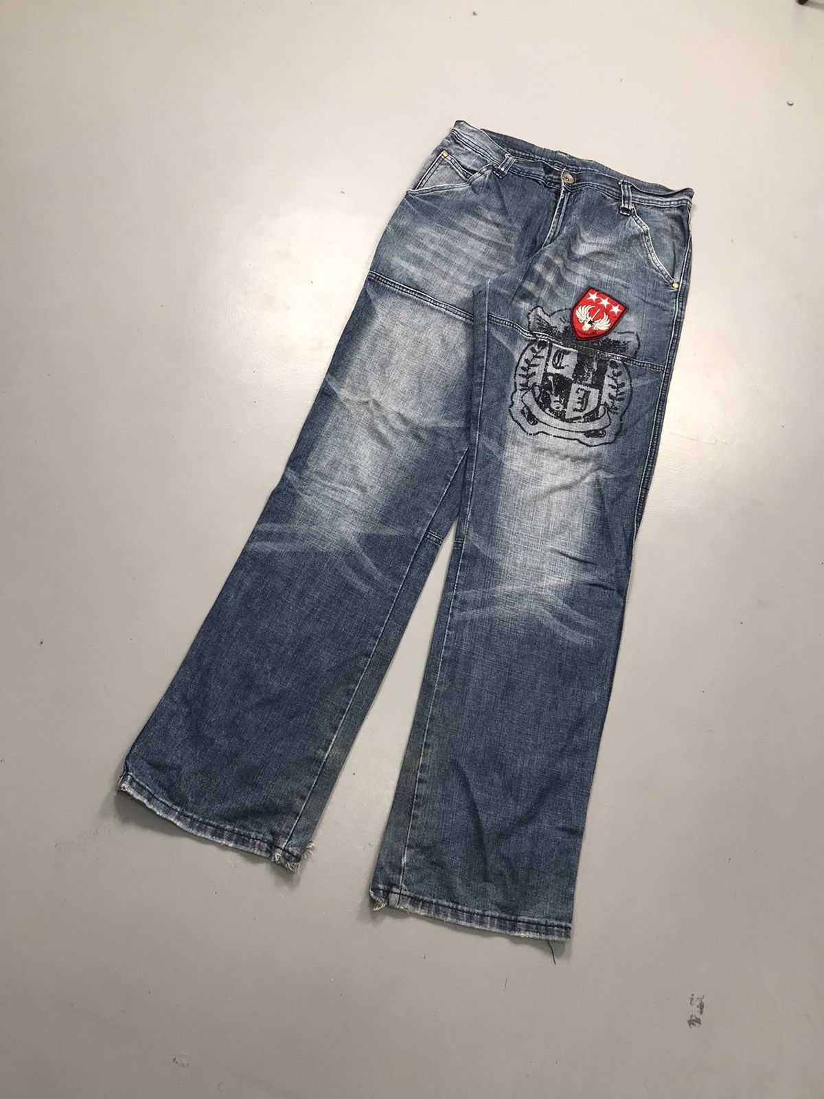JNCO Vintage cars jeans prints denim Size US 34 / EU 50 - 3 Thumbnail