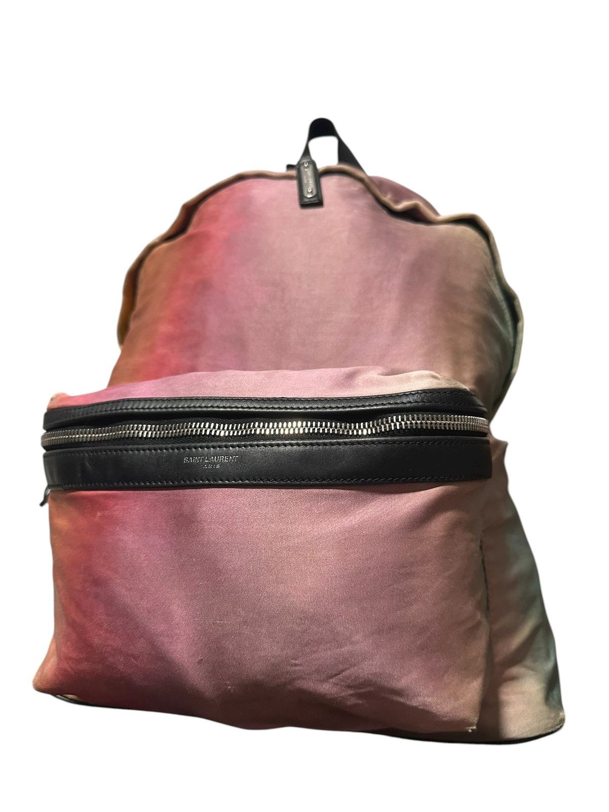 Saint Laurent Paris Saint Laurent 2018 Ombre Satin Faded Rainbow City Backpack Size ONE SIZE - 4 Thumbnail