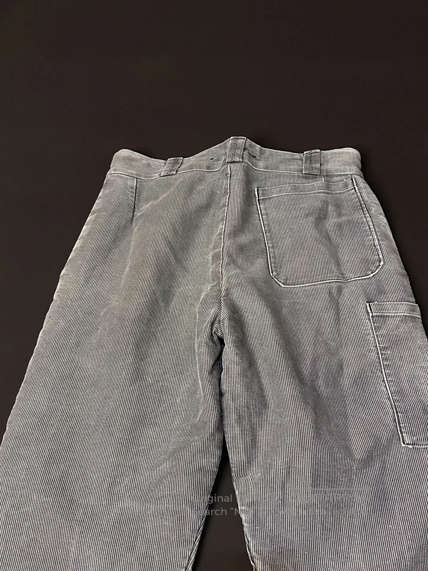 Vintage Vintage 60s Striped Moleskin French Work Pants. Size US 31 - 8 Thumbnail