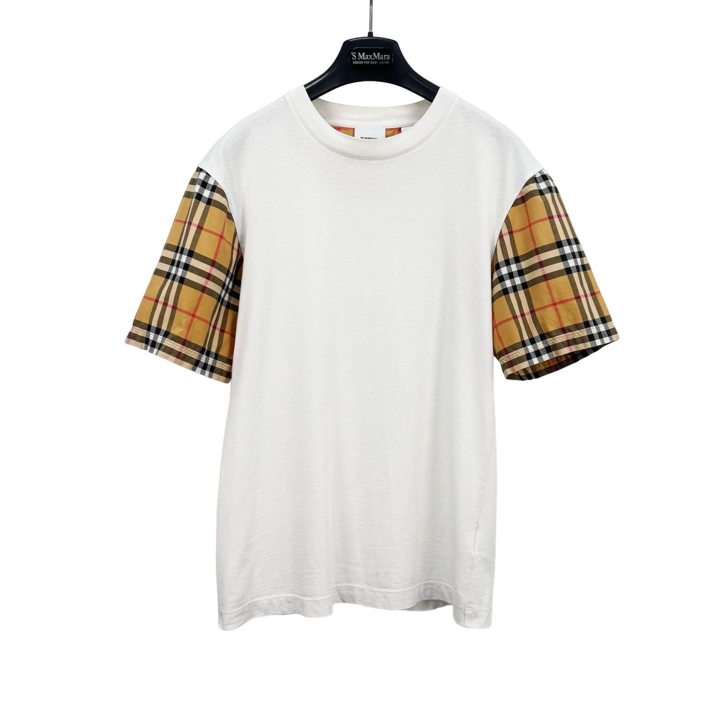 Burberry Burberry Check Sleeve T-Shirt XXS Size US XXS / EU 40 - 1 Thumbnail