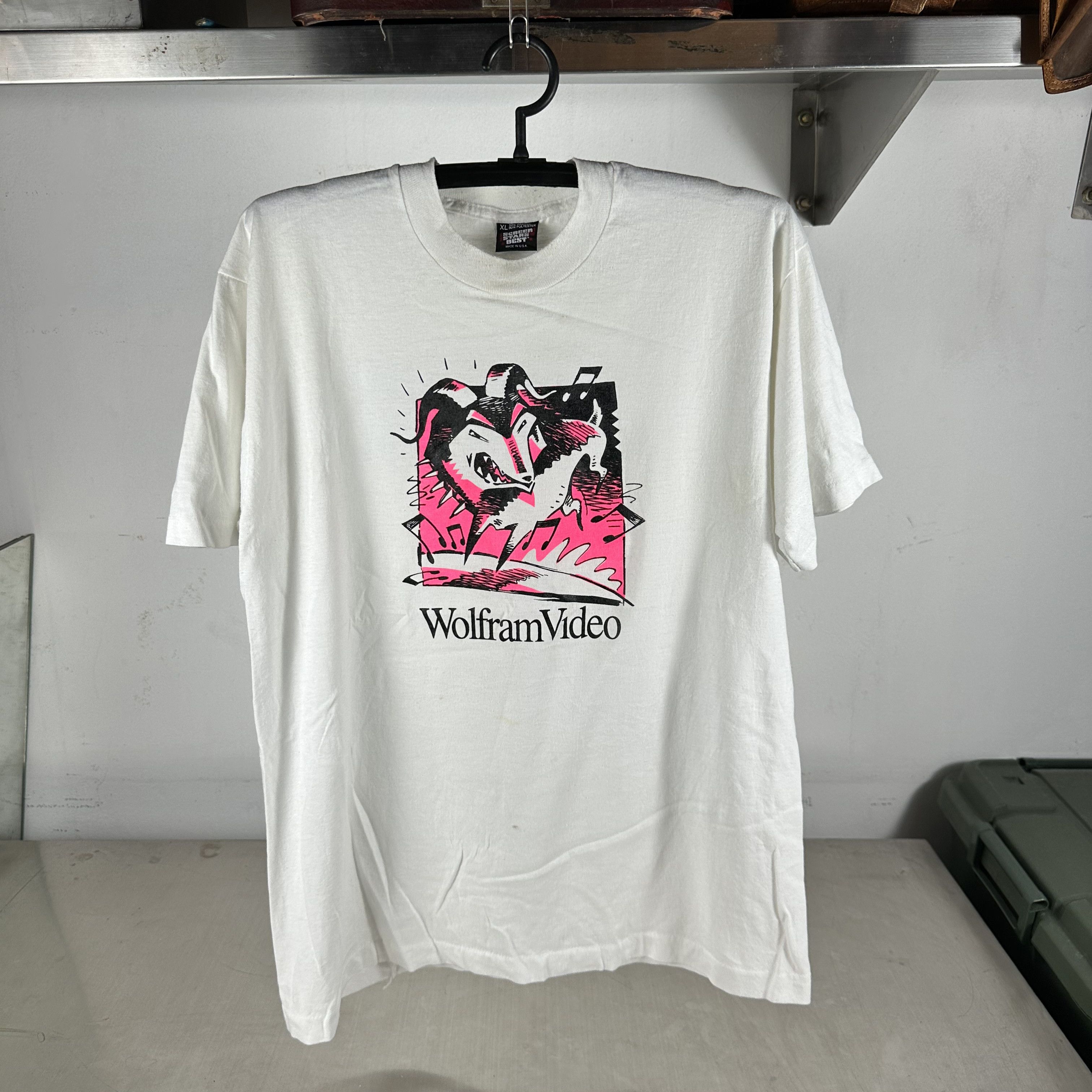 Vintage 80s Wolfram Video The Pleasure of More Hits Movie Store Tee Size US XL / EU 56 / 4 - 1 Thumbnail