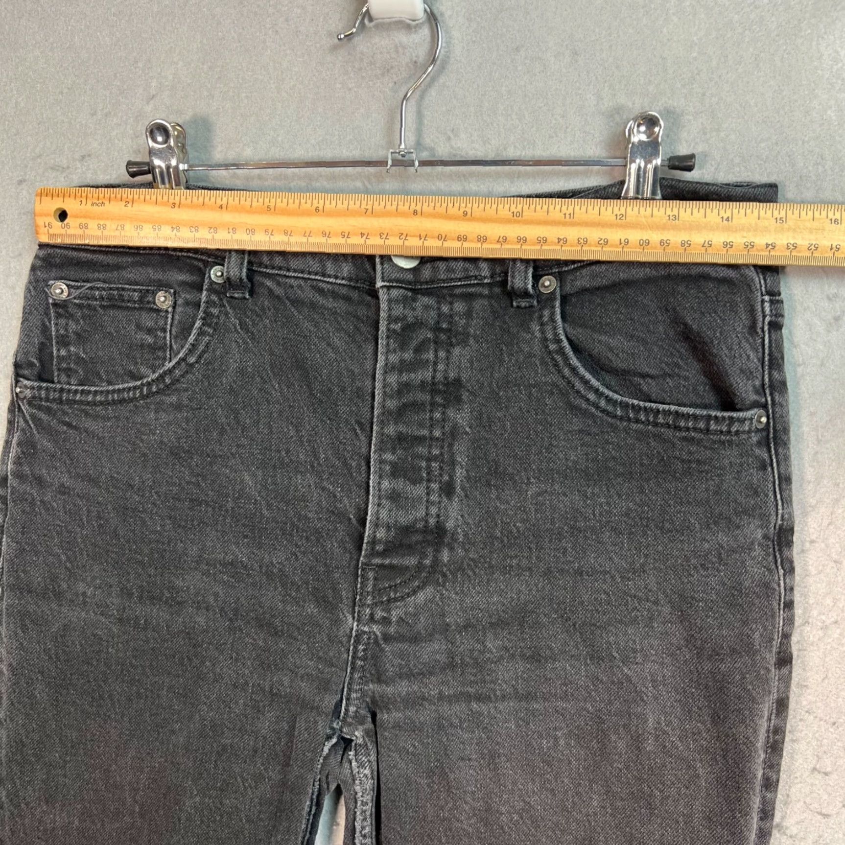 Reformation Reformation Jeans Skinny Womens 30 Black High-Waist Denim Cotton Blend Jeans Size 30" / US 8 / IT 44 - 7 Thumbnail