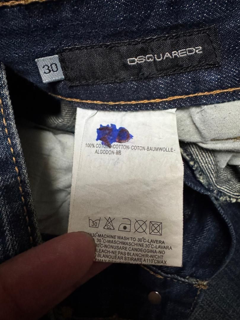 Japanese Brand 💥DSQUARED INSPIRED RUSTY MUDWASH DARK DENIM JEANS Size US 29 - 13 Thumbnail