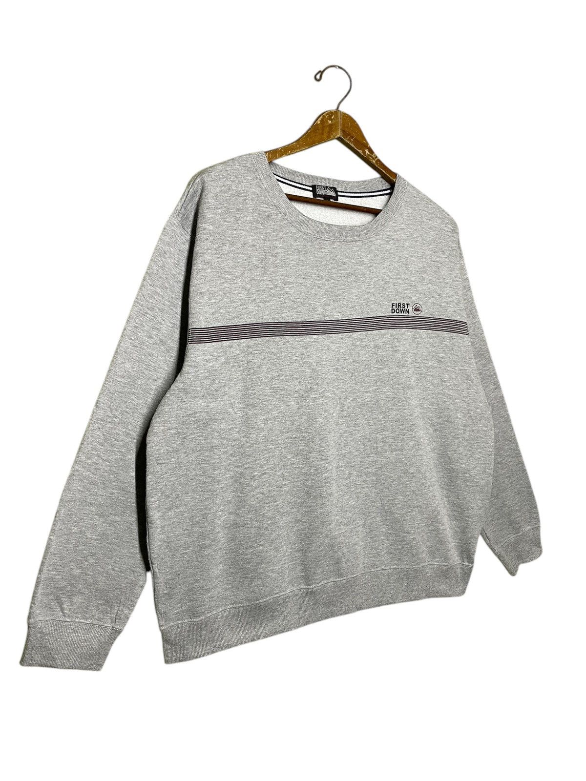 Japanese Brand First down♨️ sweatshirt large size grey colour Size US XL / EU 56 / 4 - 3 Thumbnail