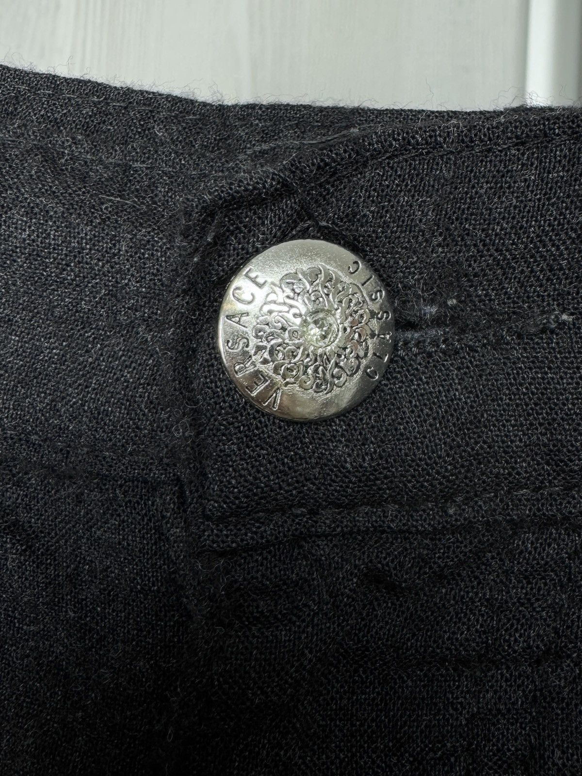 Versace Versace Classic v2 dark grey vintage unisex wool shorts 32 Size 32" / US 10 / IT 46 - 4 Thumbnail