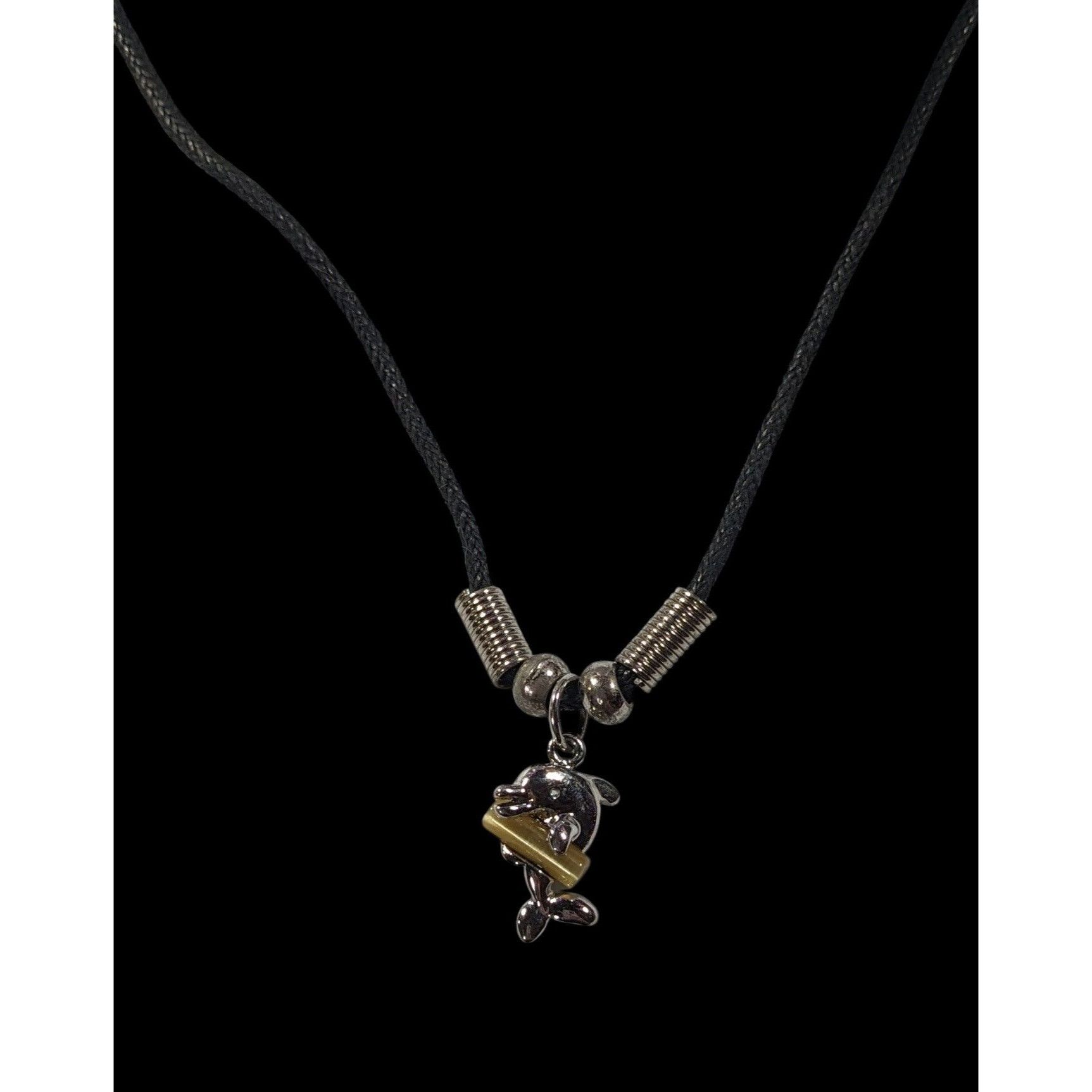 Other Mermaidcore Minimalist Dolphin With Glass Pillar Pendant Nec Size ONE SIZE - 2 Thumbnail
