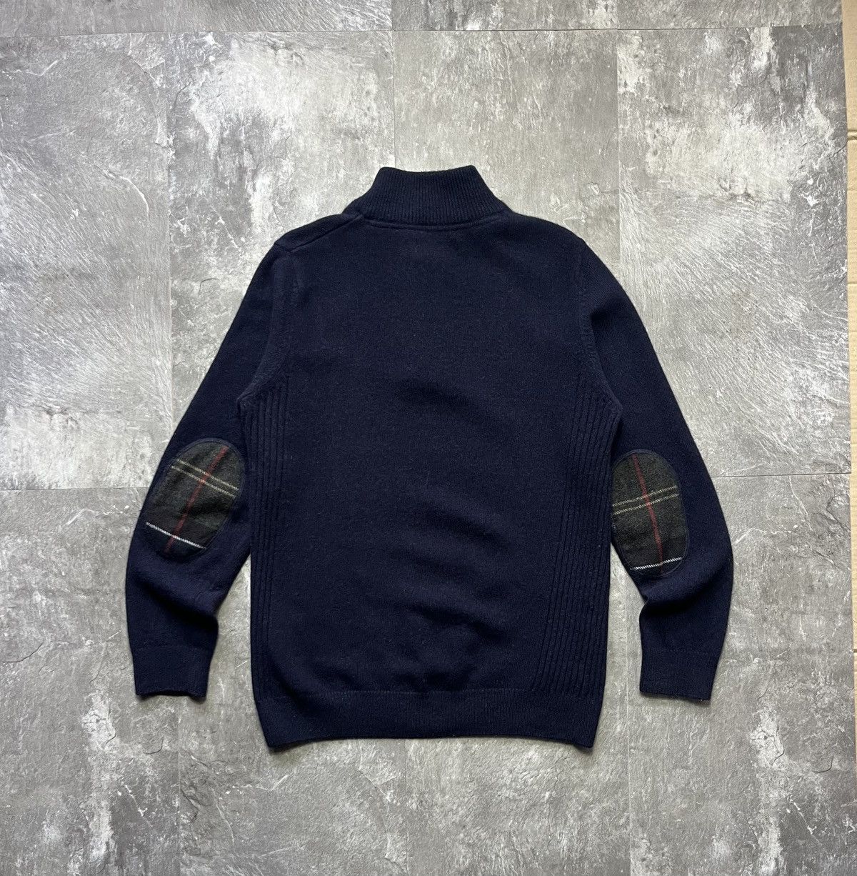 Barbour Barbour Wool 1/3 1/4 Zip Knit Sweater Vintage Englang Style Size US M / EU 48-50 / 2 - 4 Thumbnail