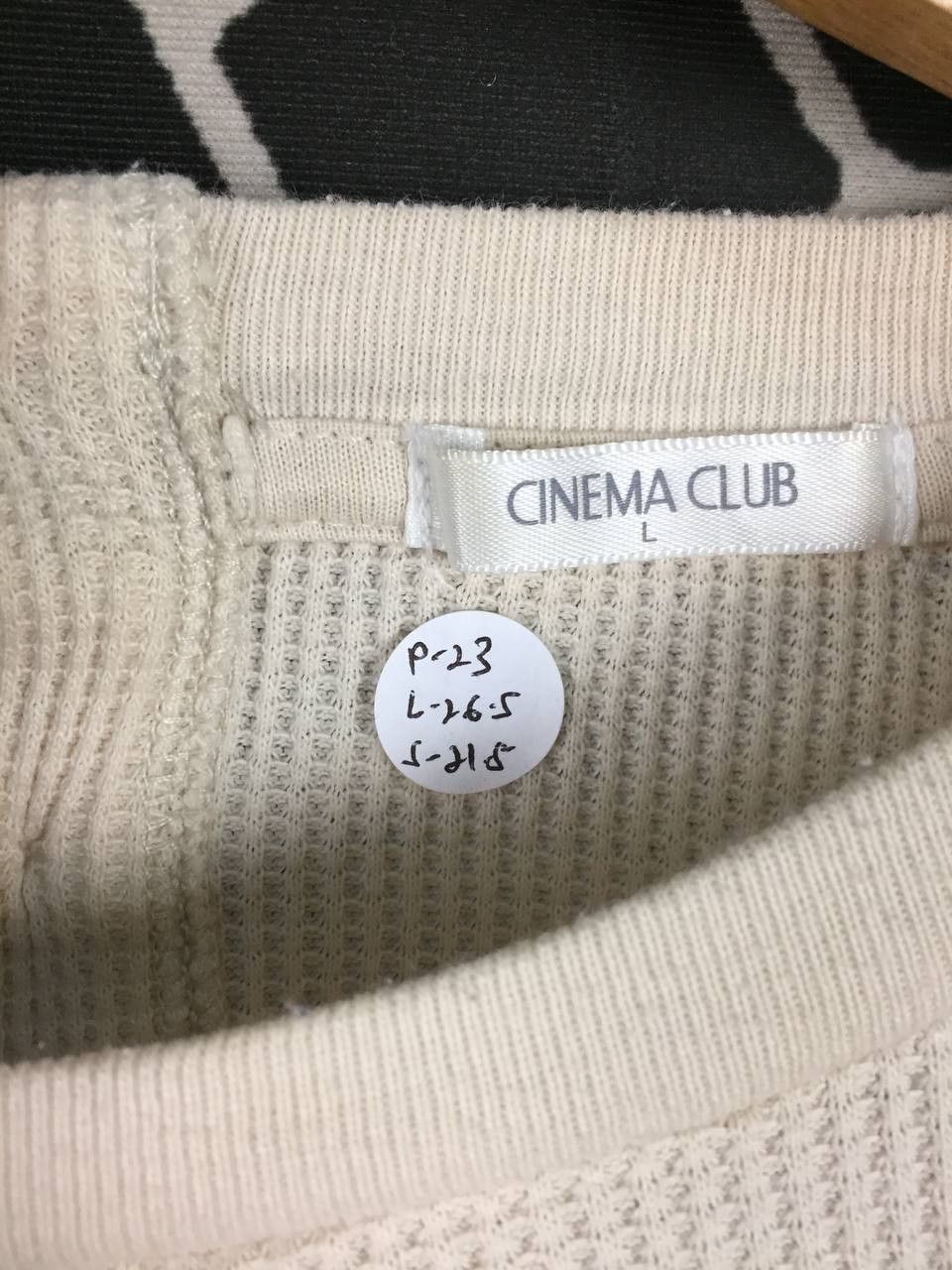 Japanese Brand Cinema Club Waffle Knit Thermal Long Sleeve Tee Size L / US 10 / IT 46 - 14 Thumbnail