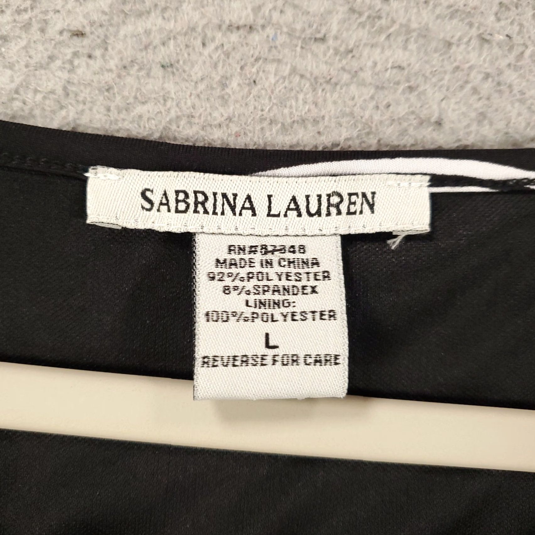 Vintage Sabrina Lauren New Long Dress Womens Size Large Maxi Tropical Black White Ferns Layered NWT Size L / US 10 / IT 46 - 5 Thumbnail