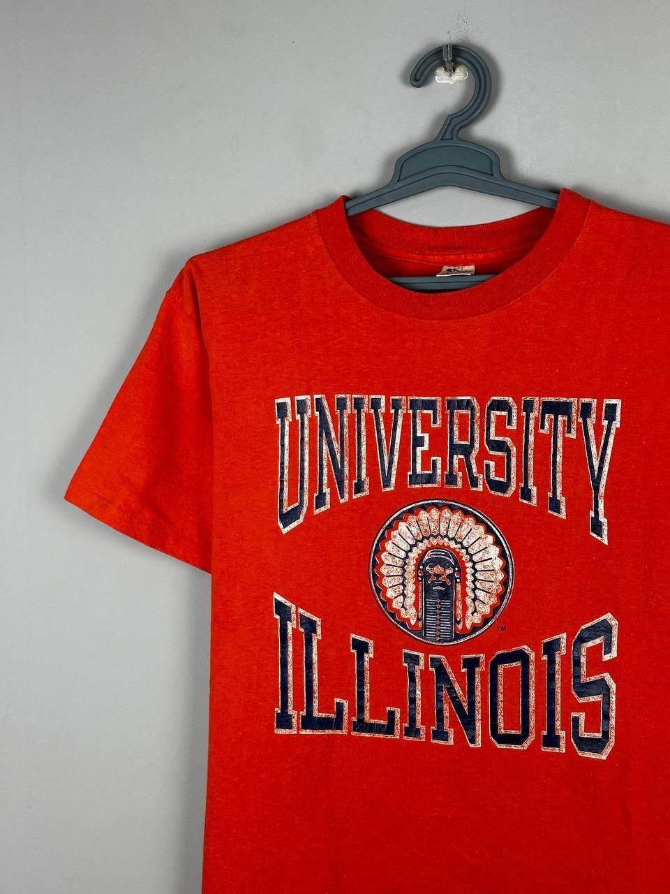 Champion 90s UNIVERSITY ILLINOIS Logo Champion Single Stitch T Shirt Size US L / EU 52-54 / 3 - 3 Thumbnail