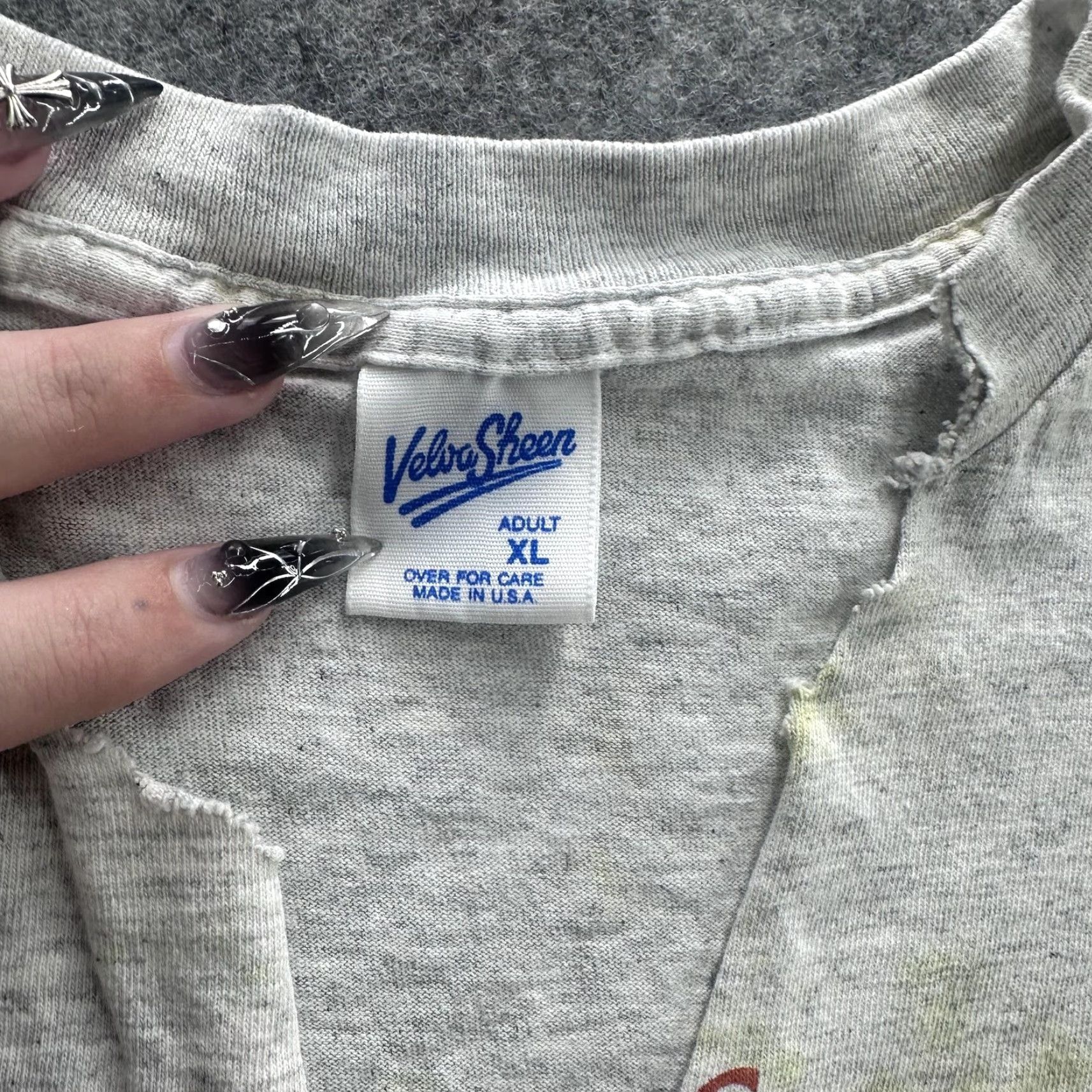 Velva Sheen VINTAGE Girl Scouts Shirt Mens XL 46th Convention Minneapolis 1993 Made USA 90s Gray Size US XL / EU 56 / 4 - 4 Thumbnail