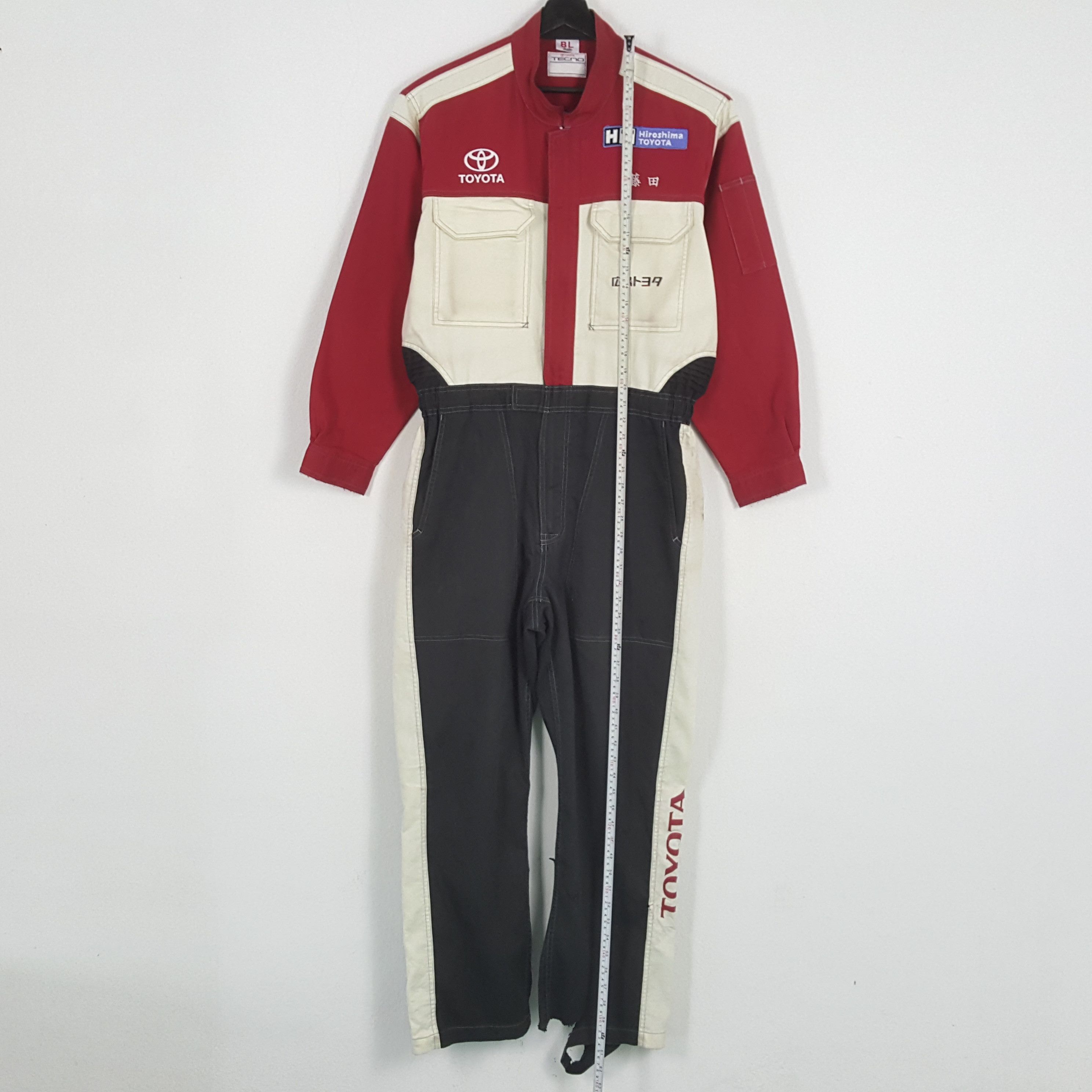 Japanese Brand × Vintage TOYOTA TECNO Motorsports Racing Style Coverall Jacket Size US L / EU 52-54 / 3 - 7 Thumbnail