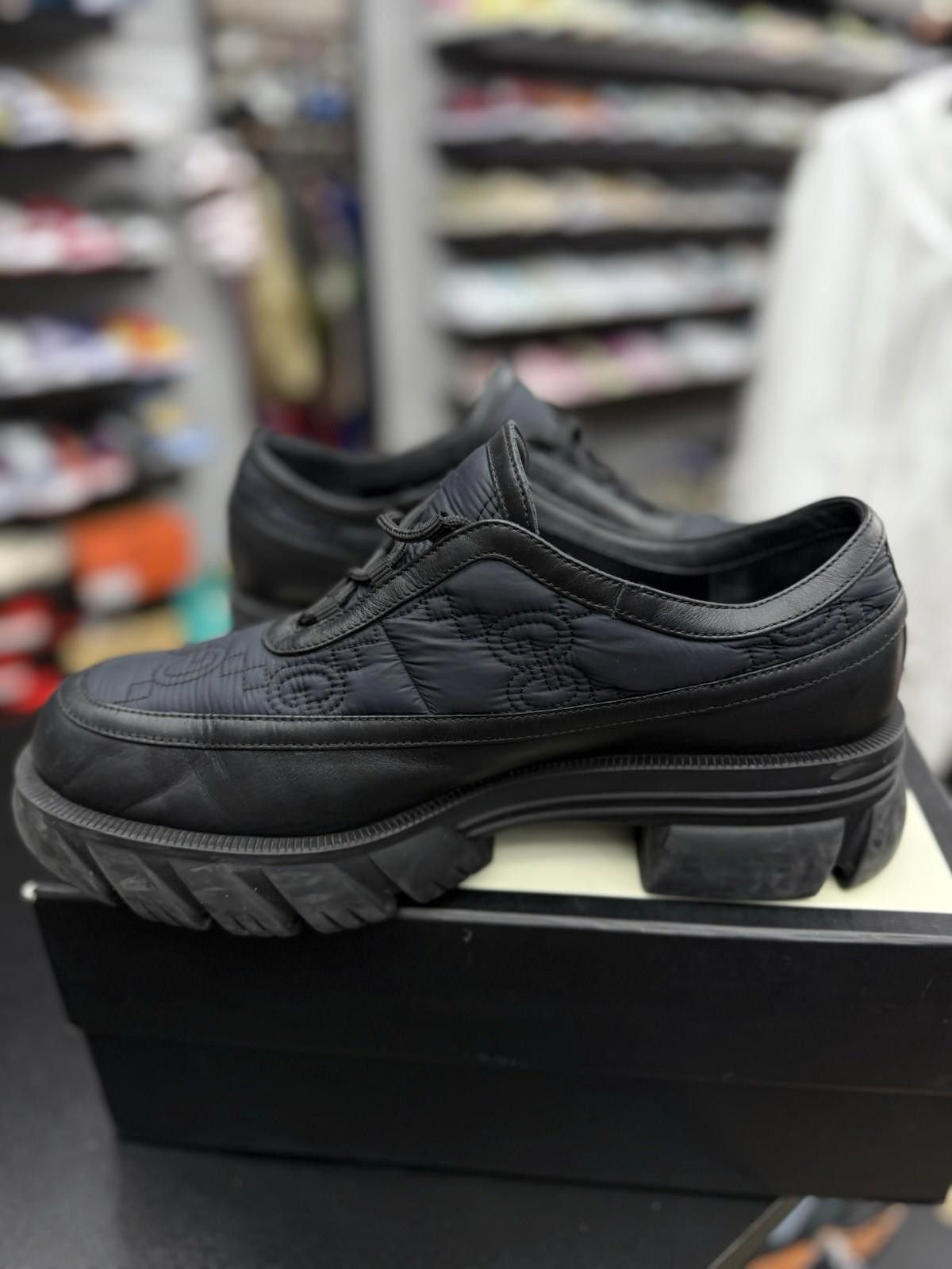 Gucci Gucci Nylon Monogram Calfskin Loafers Sneakers 10G/10.5US Size US 10.5 / EU 43-44 - 6 Thumbnail