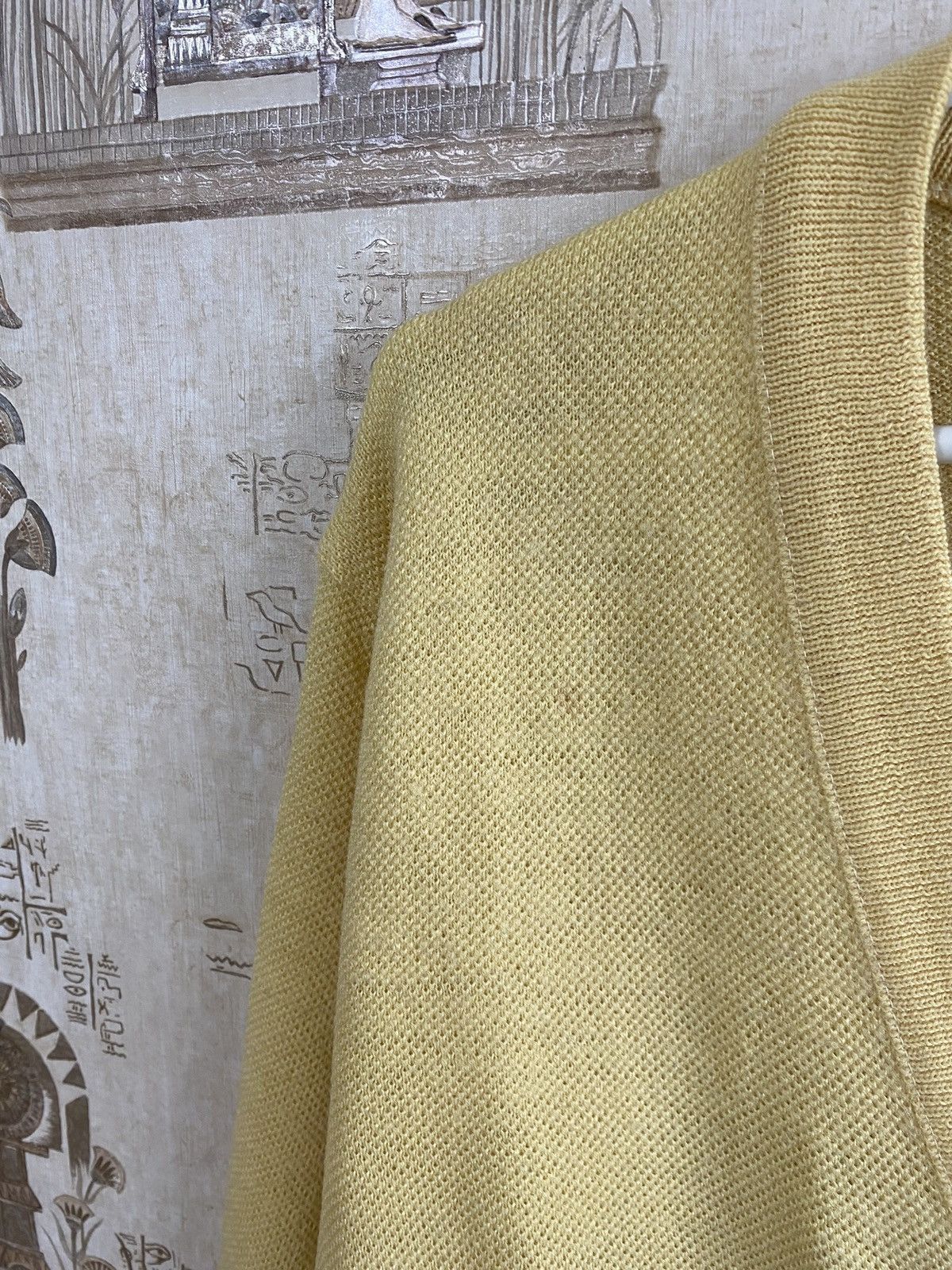 Lacoste × Vintage Vintage Lacoste Chemise Yellow Cardigan Button Up Sweater Size US L / EU 52-54 / 3 - 9 Thumbnail