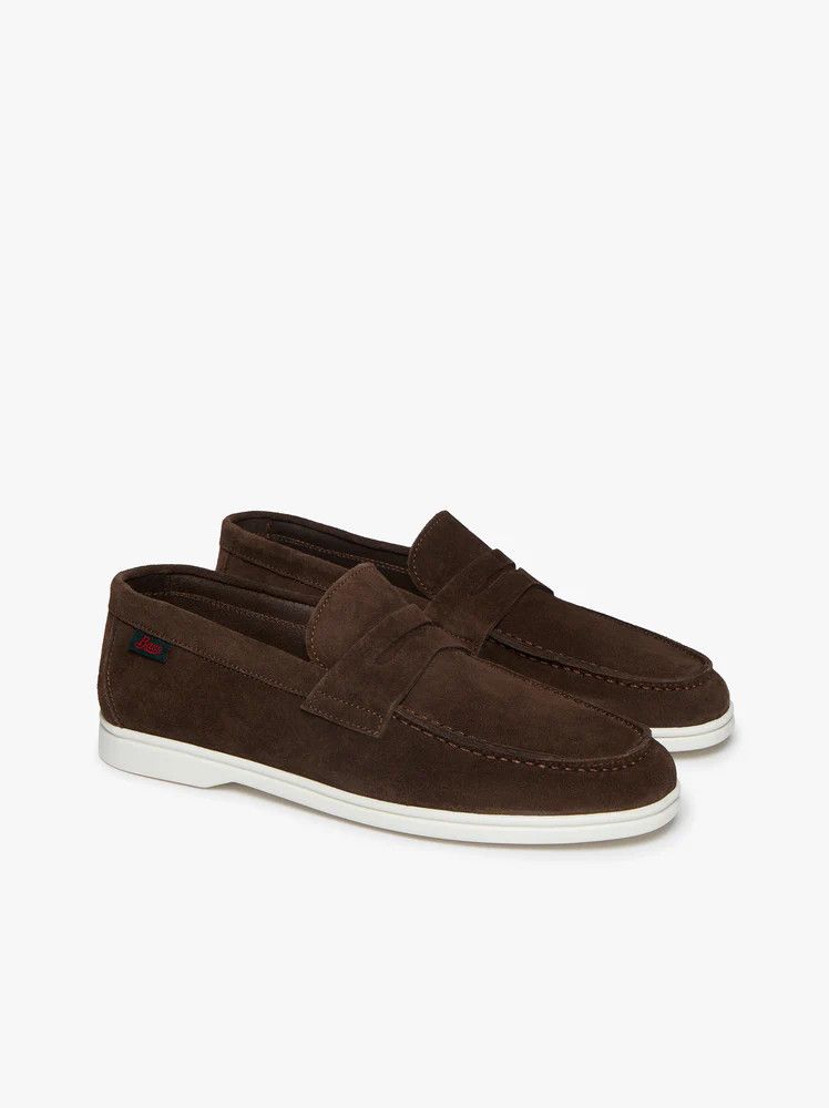 G.H. Bass & Co. o1y0125 Suede Logo Loafers in Dark Brown Size US 12 / EU 45 - 3 Thumbnail