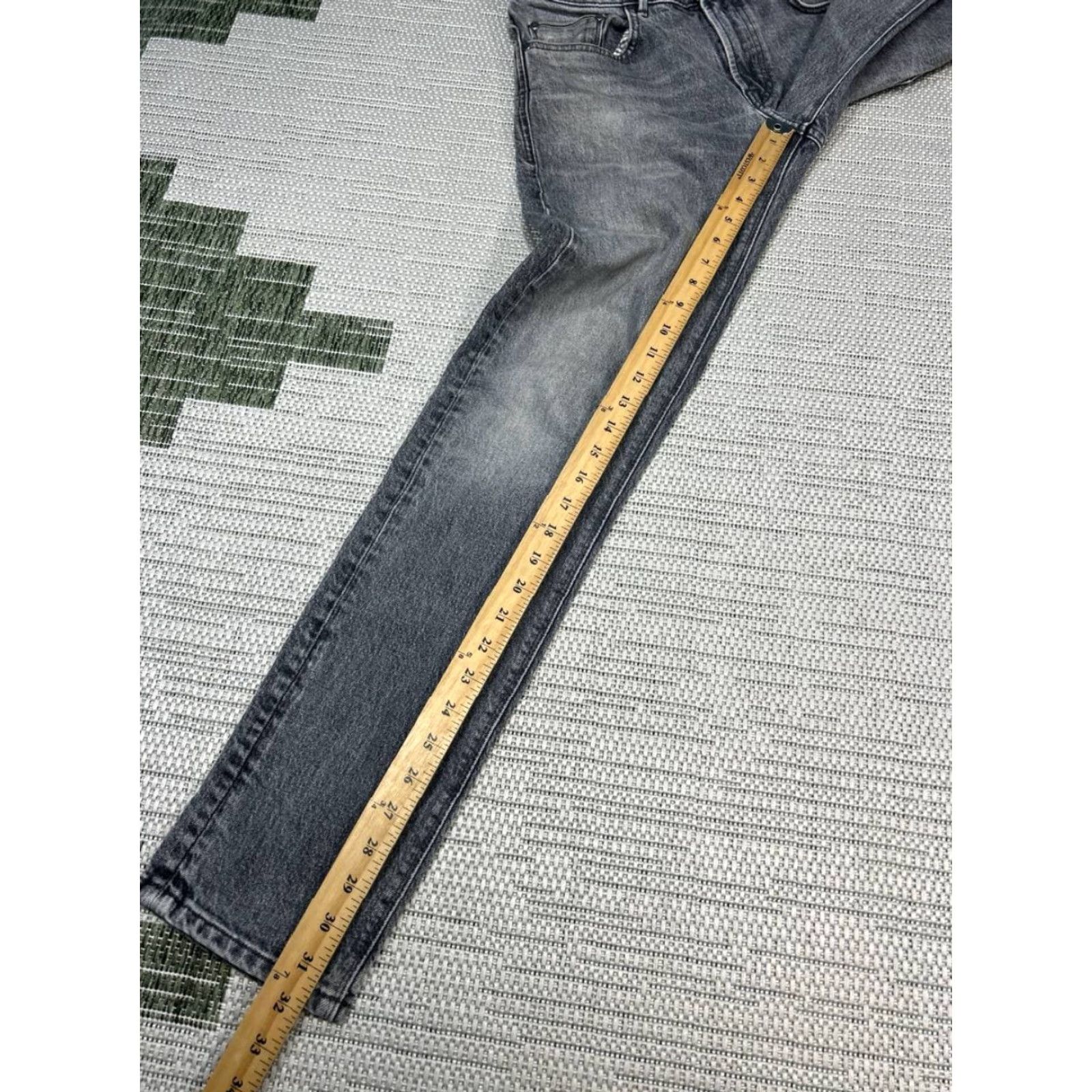 Massimo Dutti Massimo Dutti Jeans Mens 30 Gray Denim Slim Fit Jeans Regular 30 Gray City Mens Size US 30 / EU 46 - 7 Thumbnail