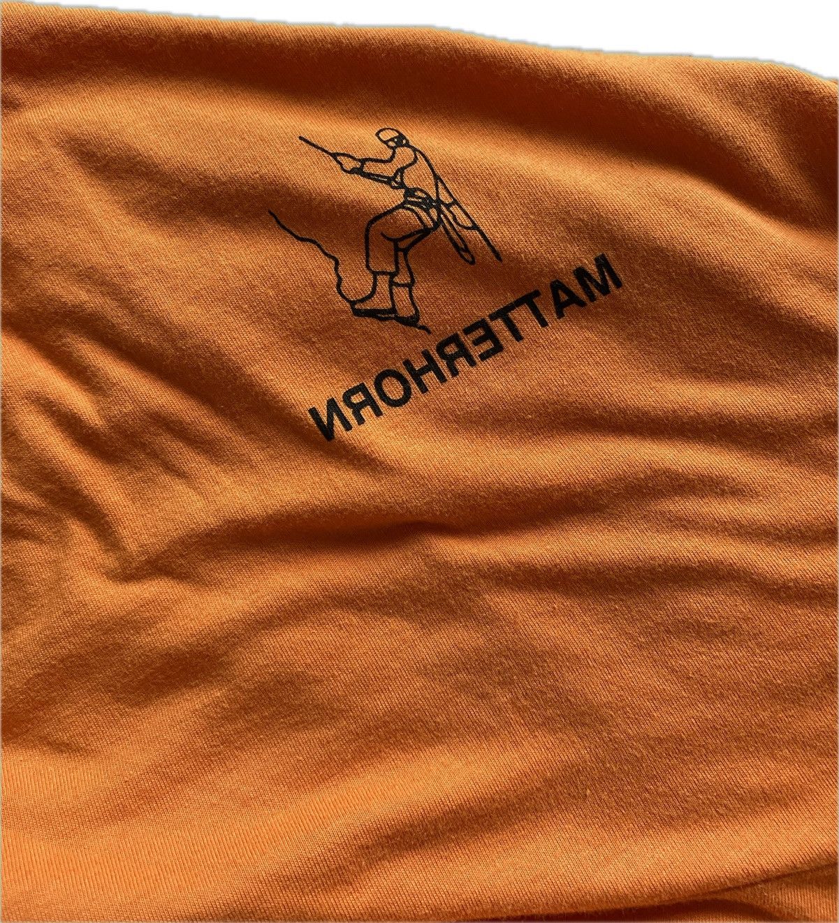 Vetements Matterhorn Orange Cotton T-shirt Hoodie