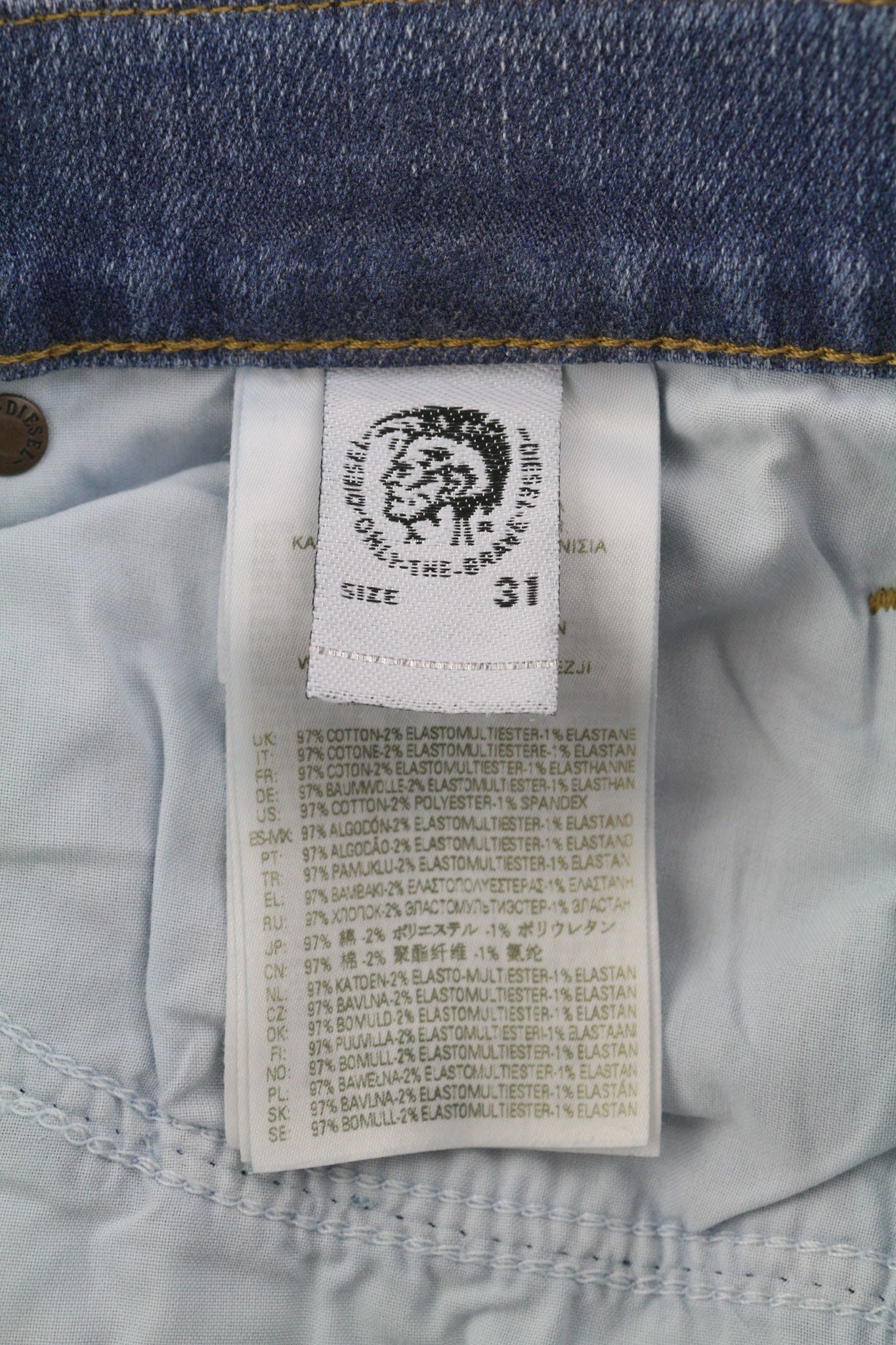 Diesel D-MIHTRY 009NF W31/L34 Straight Stretch Jeans 40183 Size US 31 - 8 Thumbnail