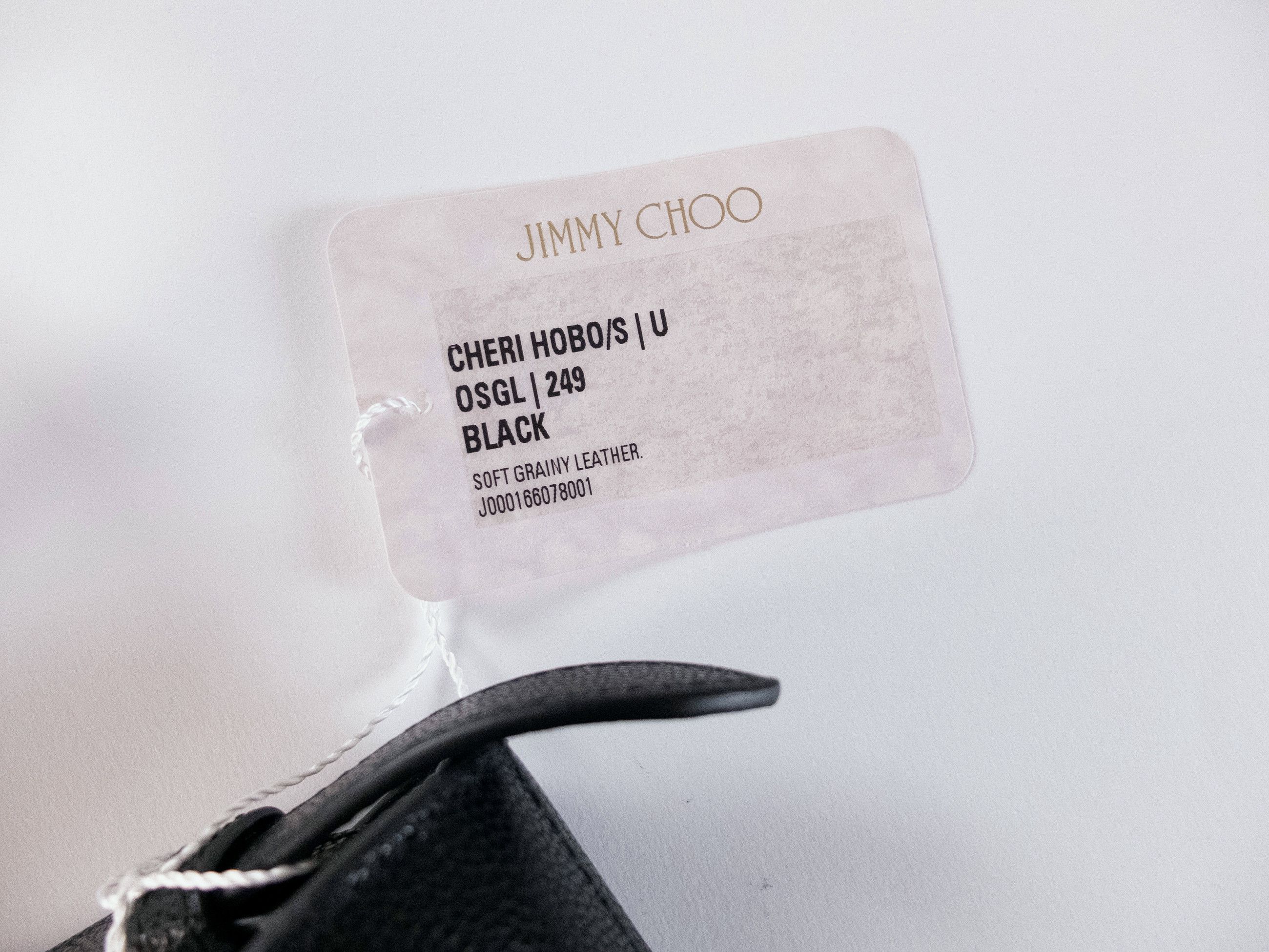 Jimmy Choo JIMMY CHOO Cheri black hobo shoulder bag w crystal buckle Size ONE SIZE - 4 Thumbnail