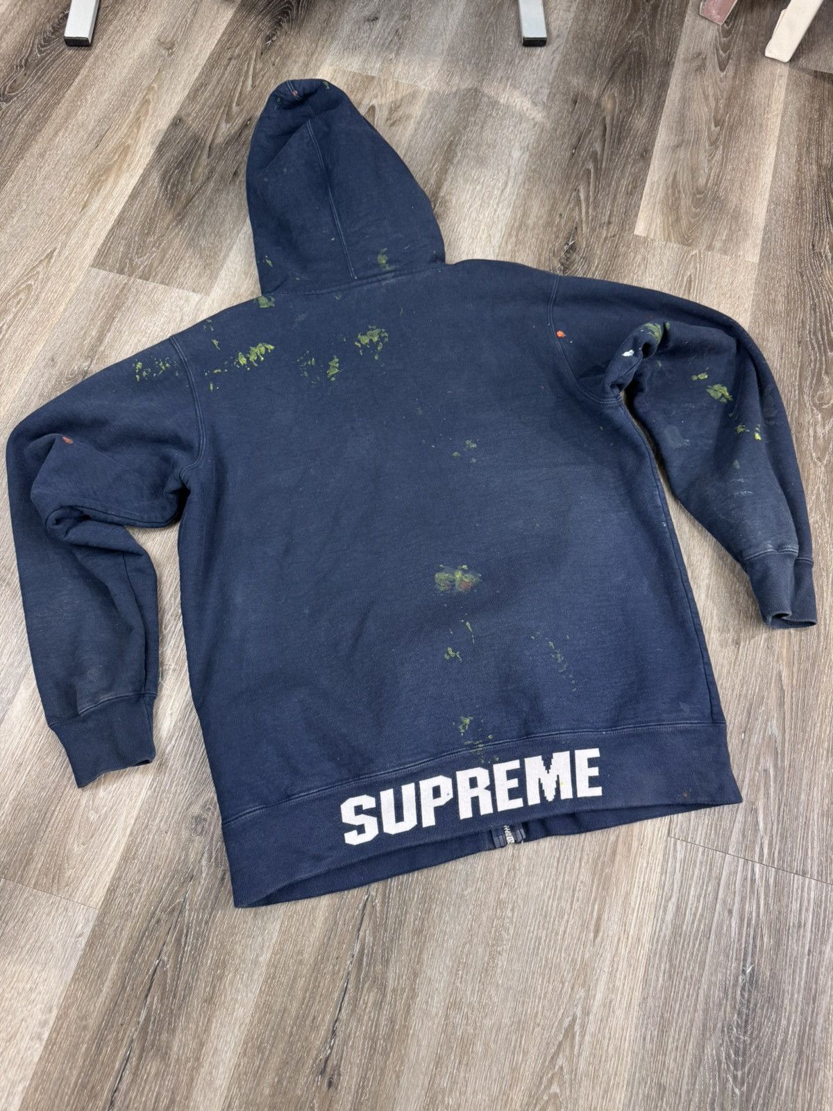 Champion × Supreme Supreme Champion Zip Up Hooded Sweatshirt | Grailed
