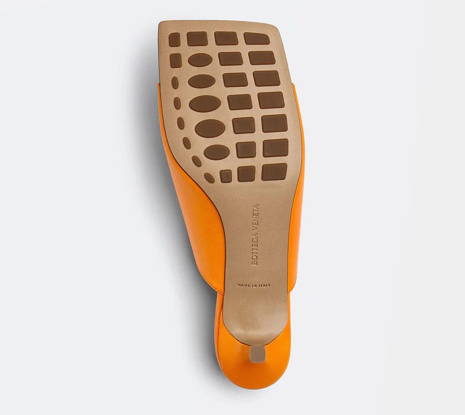 Bottega Veneta o1mle0325 Stretch Mules in Tangerine Size US 7 / IT 37 - 4 Thumbnail