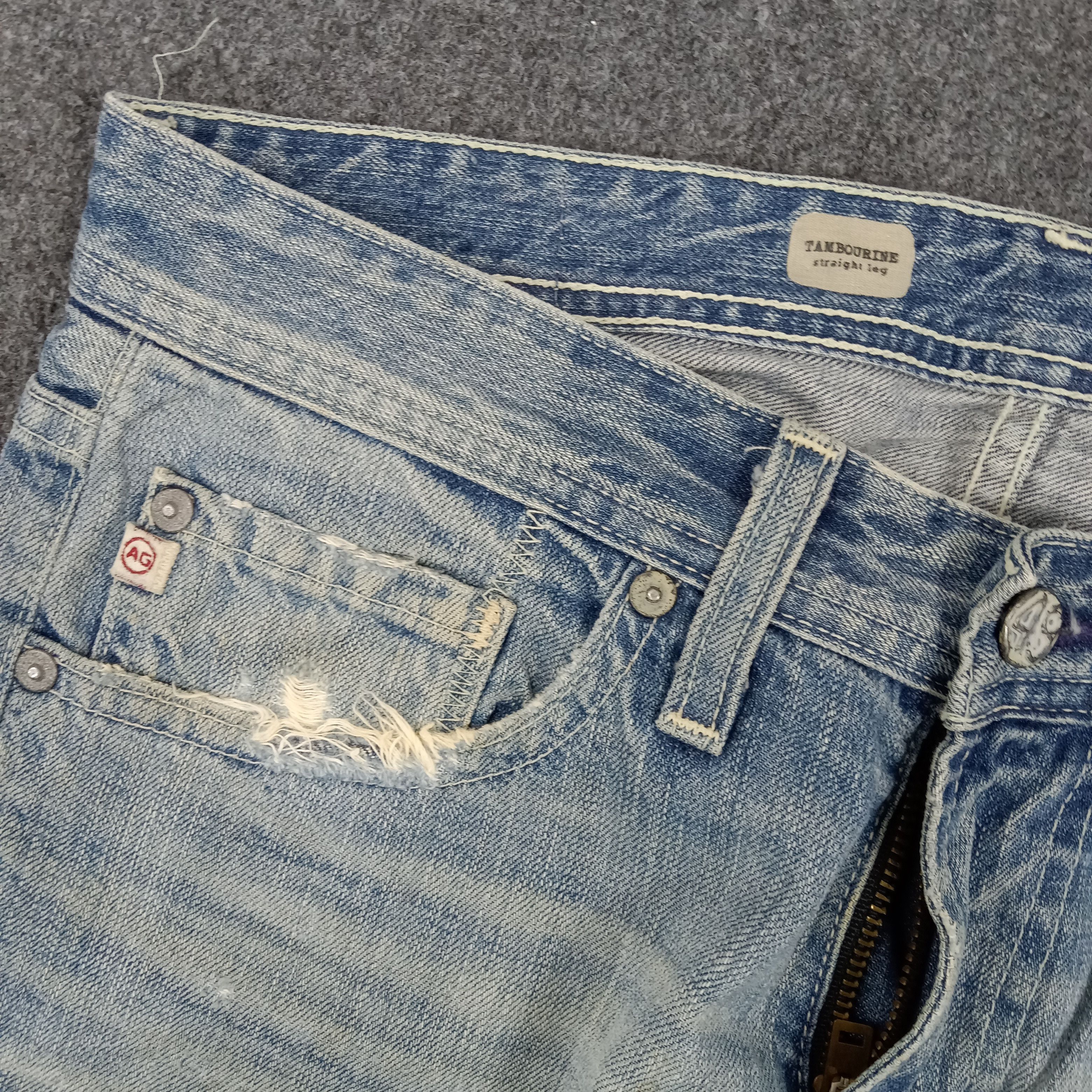 AG Adriano Goldschmied × Vintage Adriano Goldschmied American Distressed Style Jeans Size US 36 / EU 52 - 7 Thumbnail