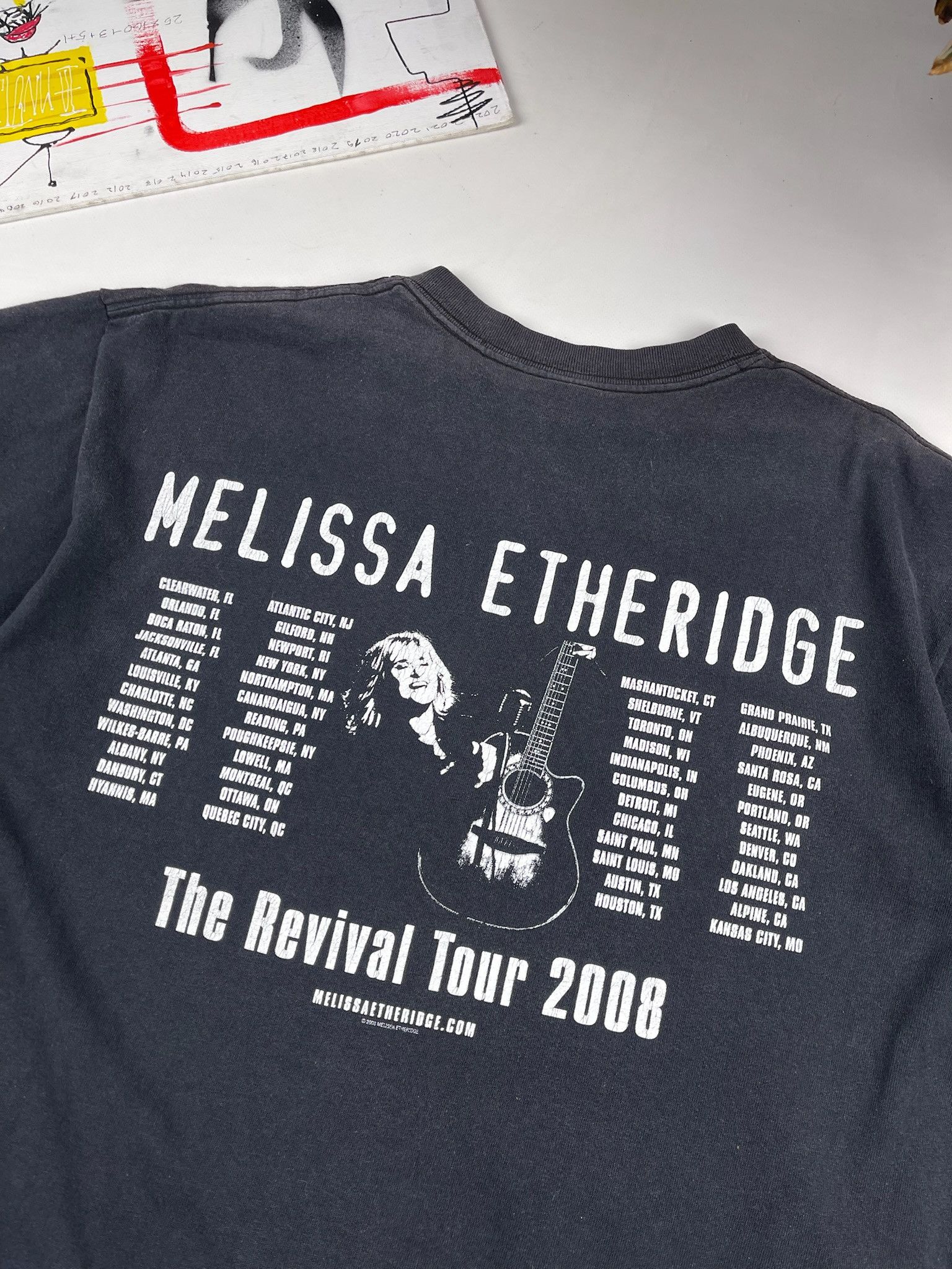 Band Tees Vintage Melissa etheridge tee tour tShirt 2008 Size US L / EU 52-54 / 3 - 13 Thumbnail