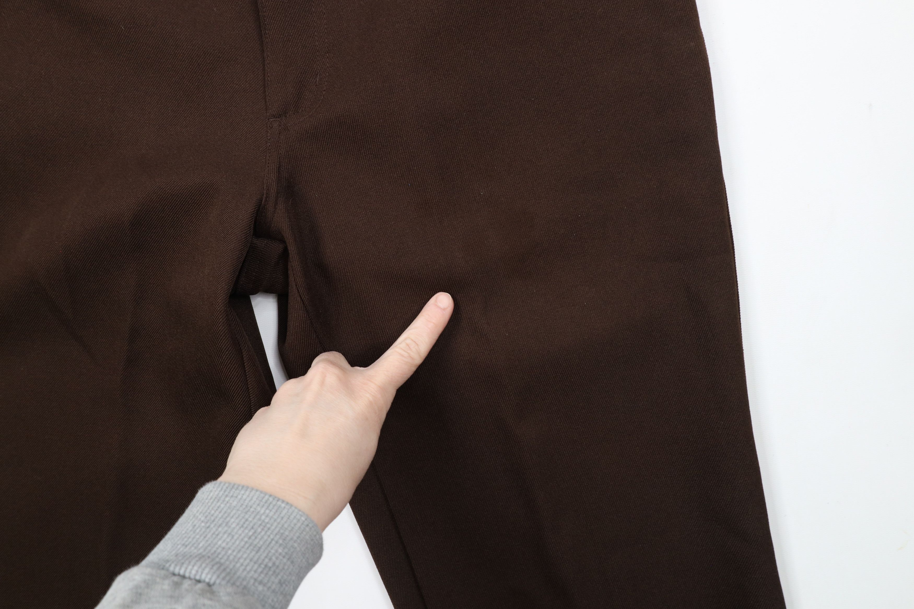 Vintage Vintage 90s Streetwear Wide Leg Chino Pants Brown Polyester Size US 36 / EU 52 - 5 Thumbnail