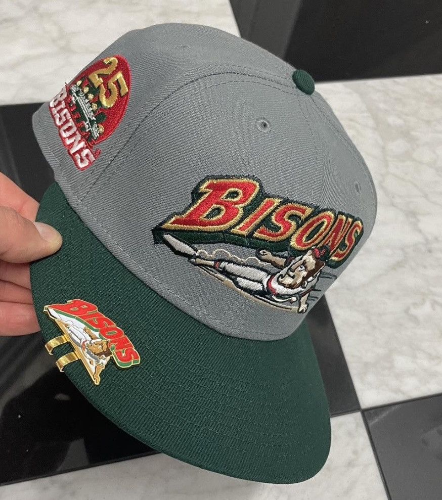 New Era 🔥 Exclusive Bisons fitted hat with Blip Size ONE SIZE - 6 Thumbnail