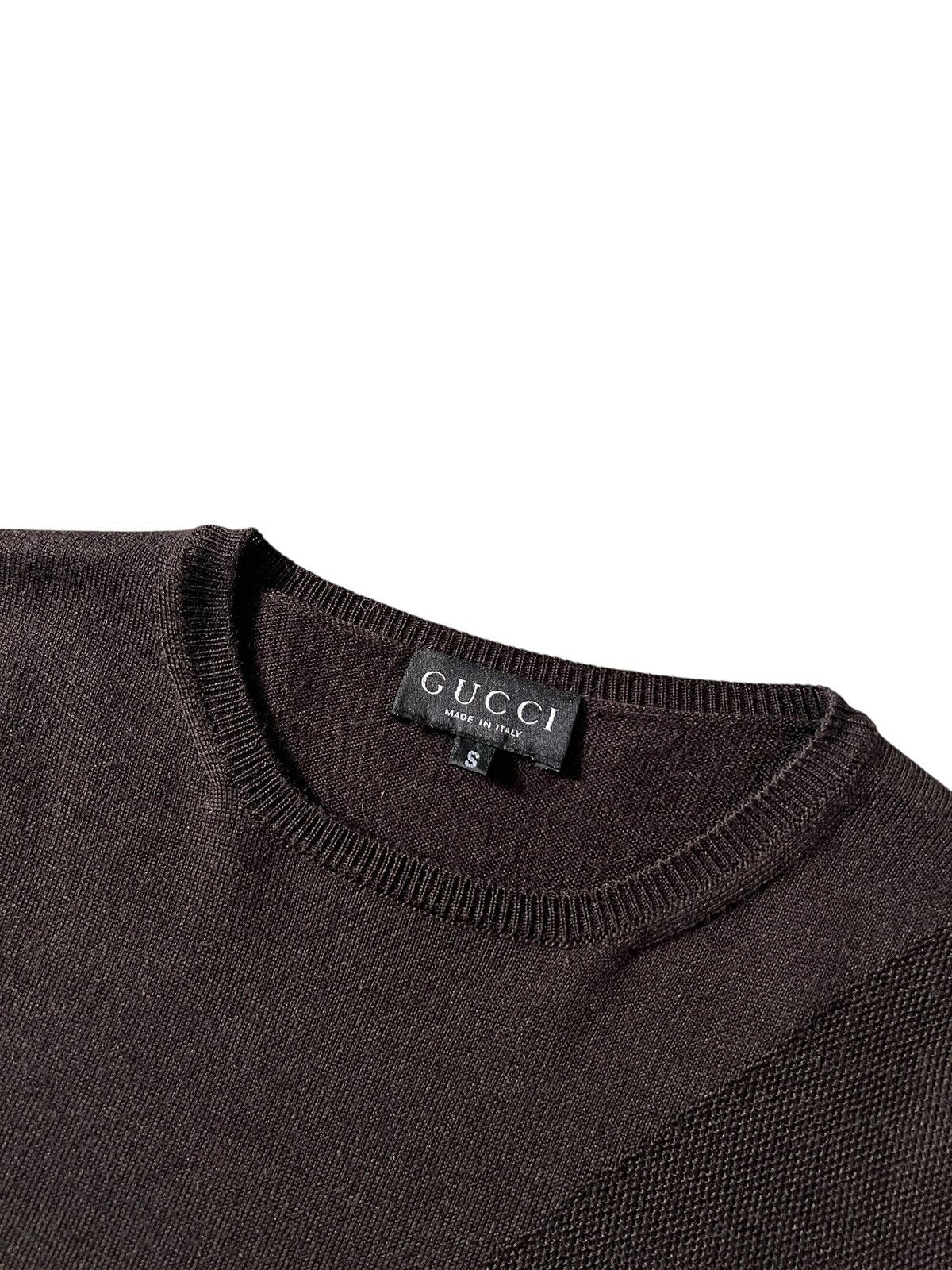Gucci SS97 Gucci Tom Ford Textured Knit Short Sleeve Tshirt Size S / US 4 / IT 40 - 3 Thumbnail