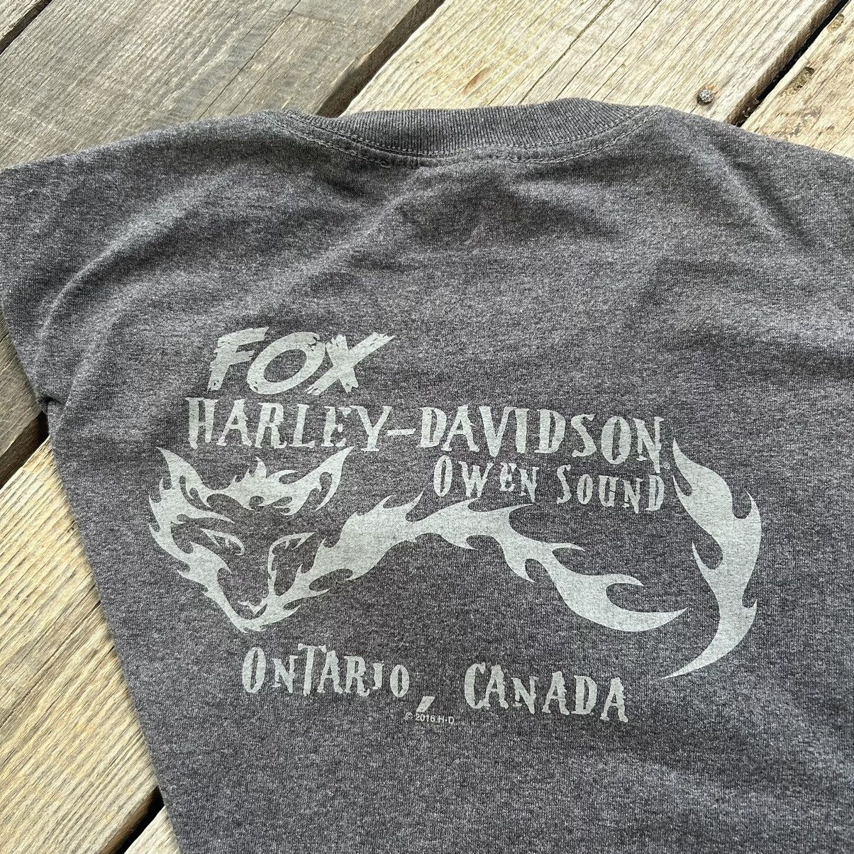 Vintage Vintage Y2K Harley Davidson Ontario Canada Eagle Biker Shirt Size US XL / EU 56 / 4 - 3 Thumbnail