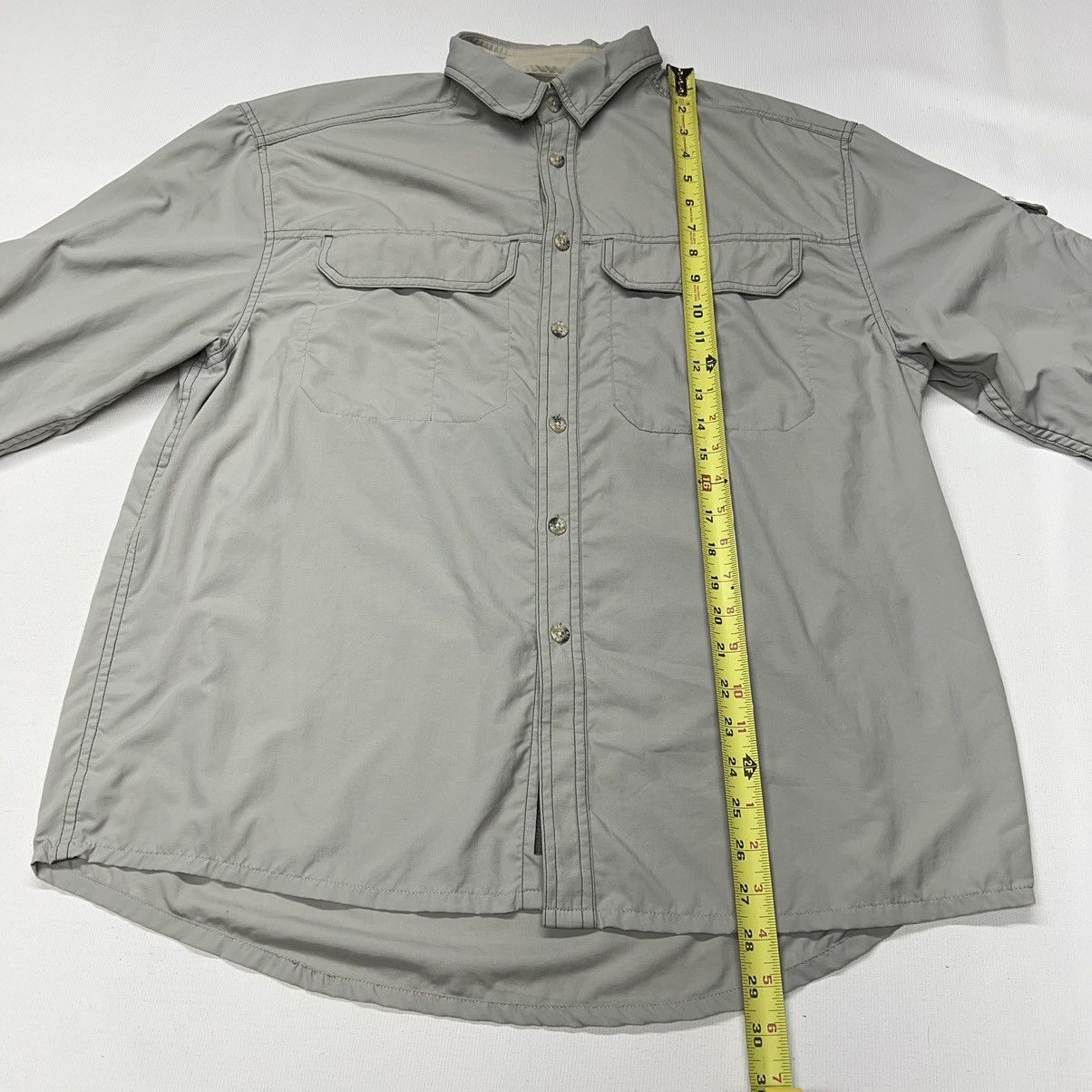 Rei REI Shirt Grey Vented Nylon Long Sleeve UPF 50+ Fly Fishing Size US M / EU 48-50 / 2 - 18 Thumbnail